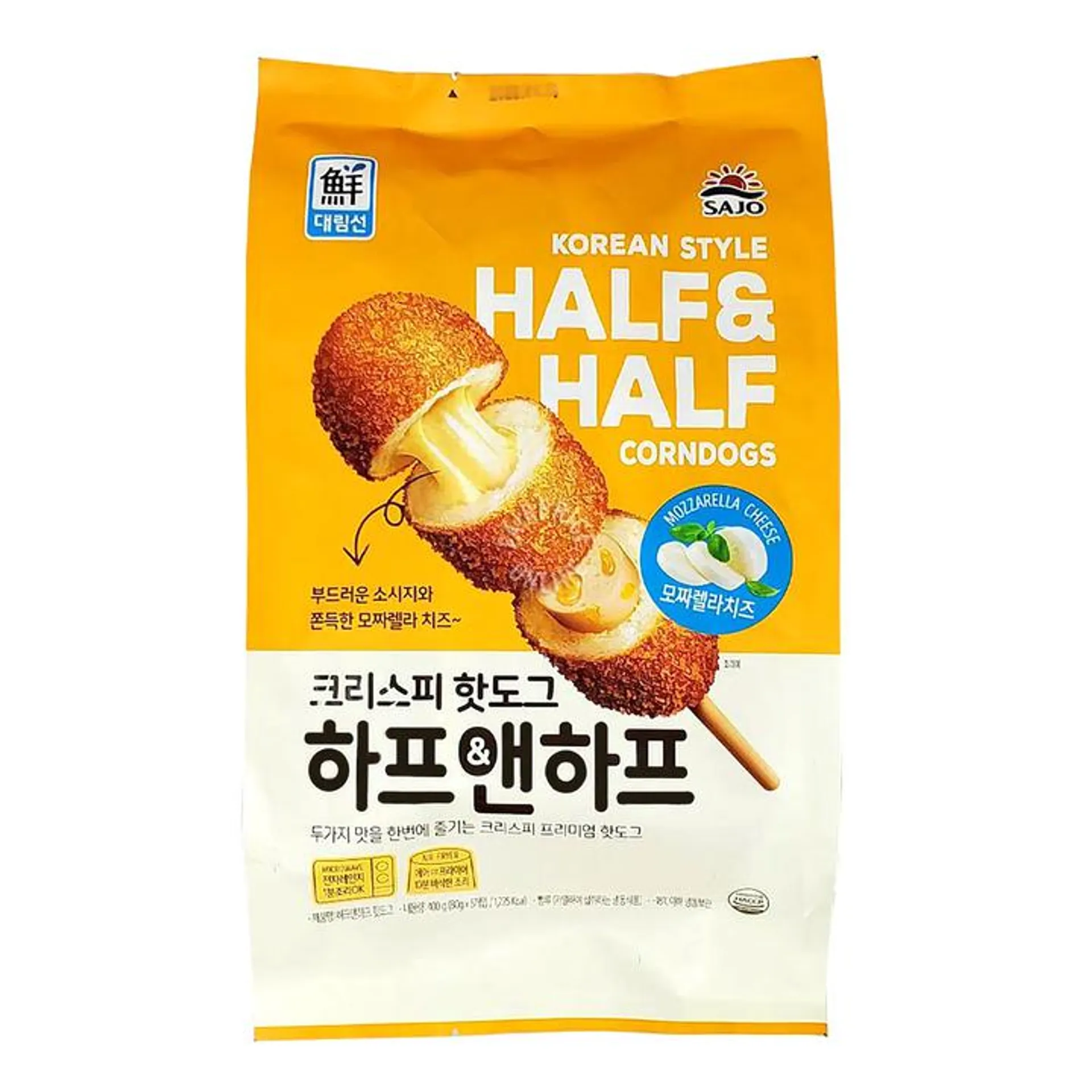 SAJO Korean Style Mazzarella Cheese Corn Dogs 400g