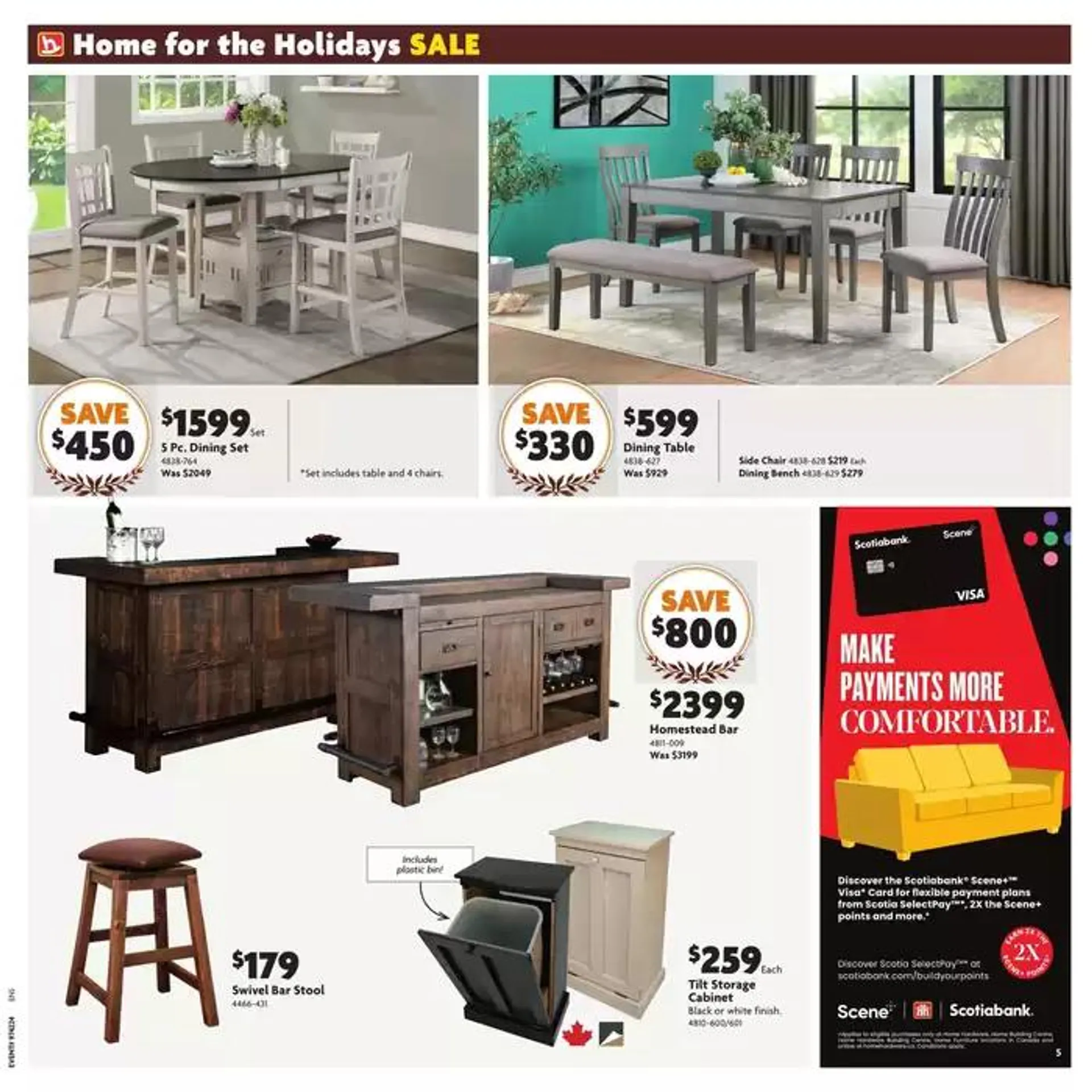 Home Holiday Sale from October 17 to October 27 2024 - flyer page 5