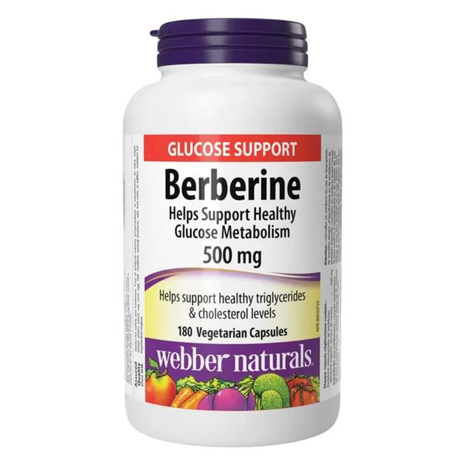 webber naturals Berberine 500 mg, 180 Vegetarian Capsules