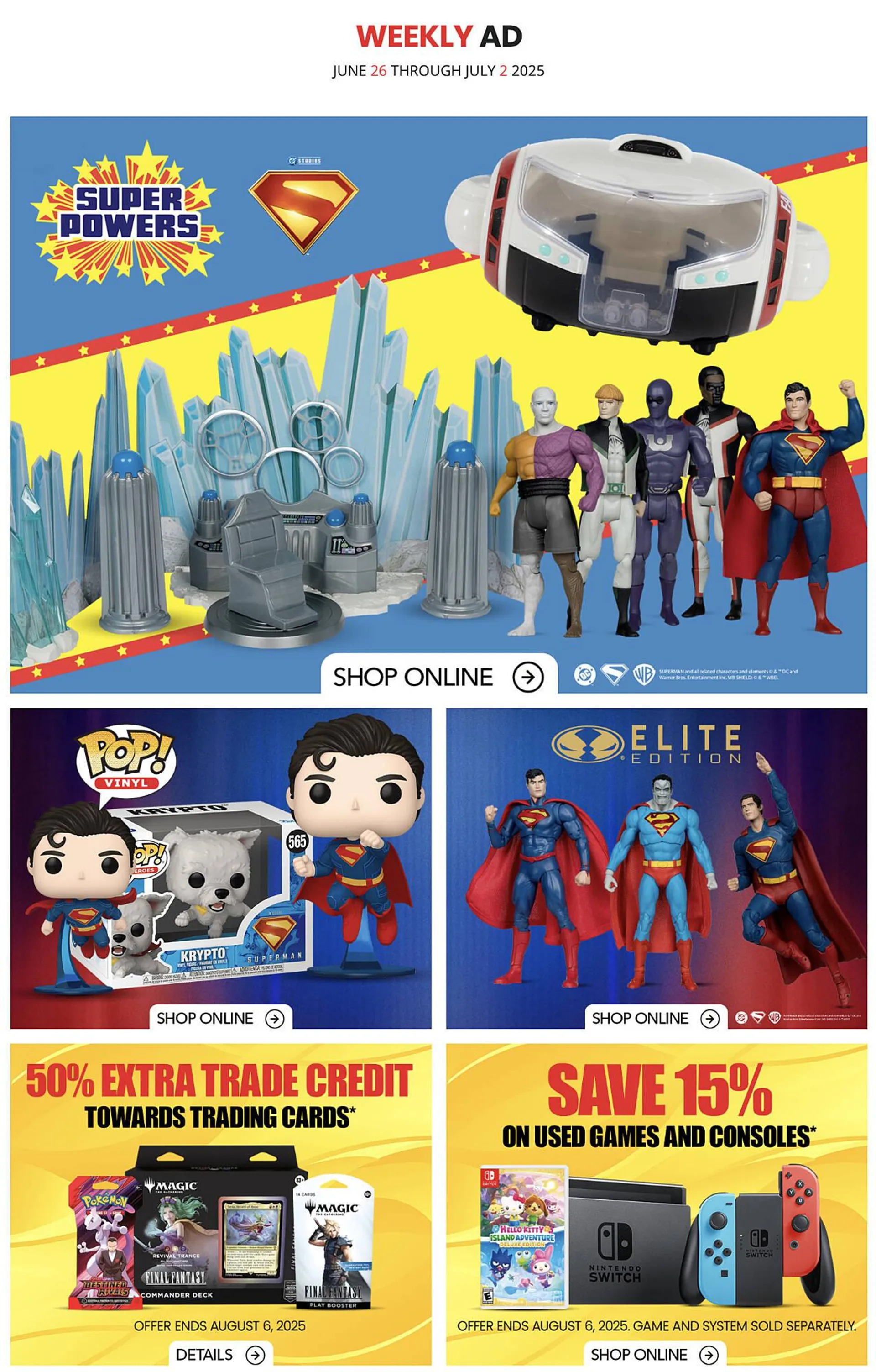 EB Games flyer from June 26 to July 2 2025 - flyer page 1