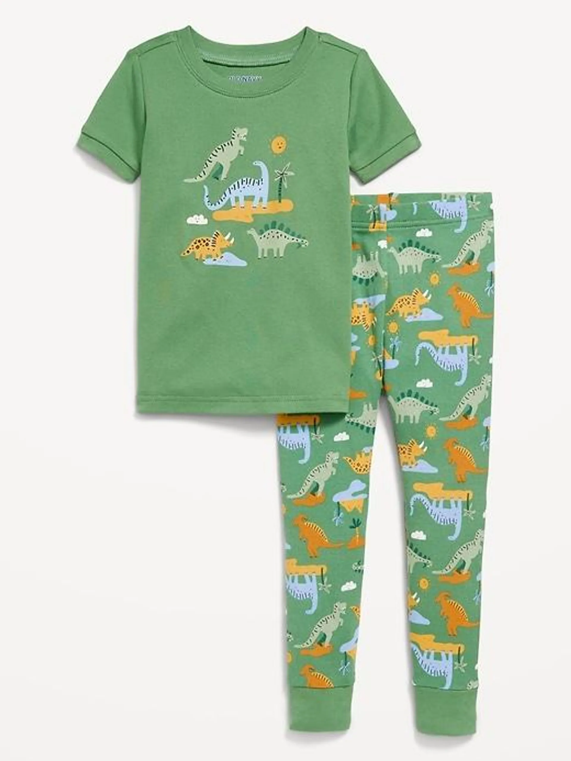 Unisex Snug-Fit Printed Pajama Set for Toddler & Baby