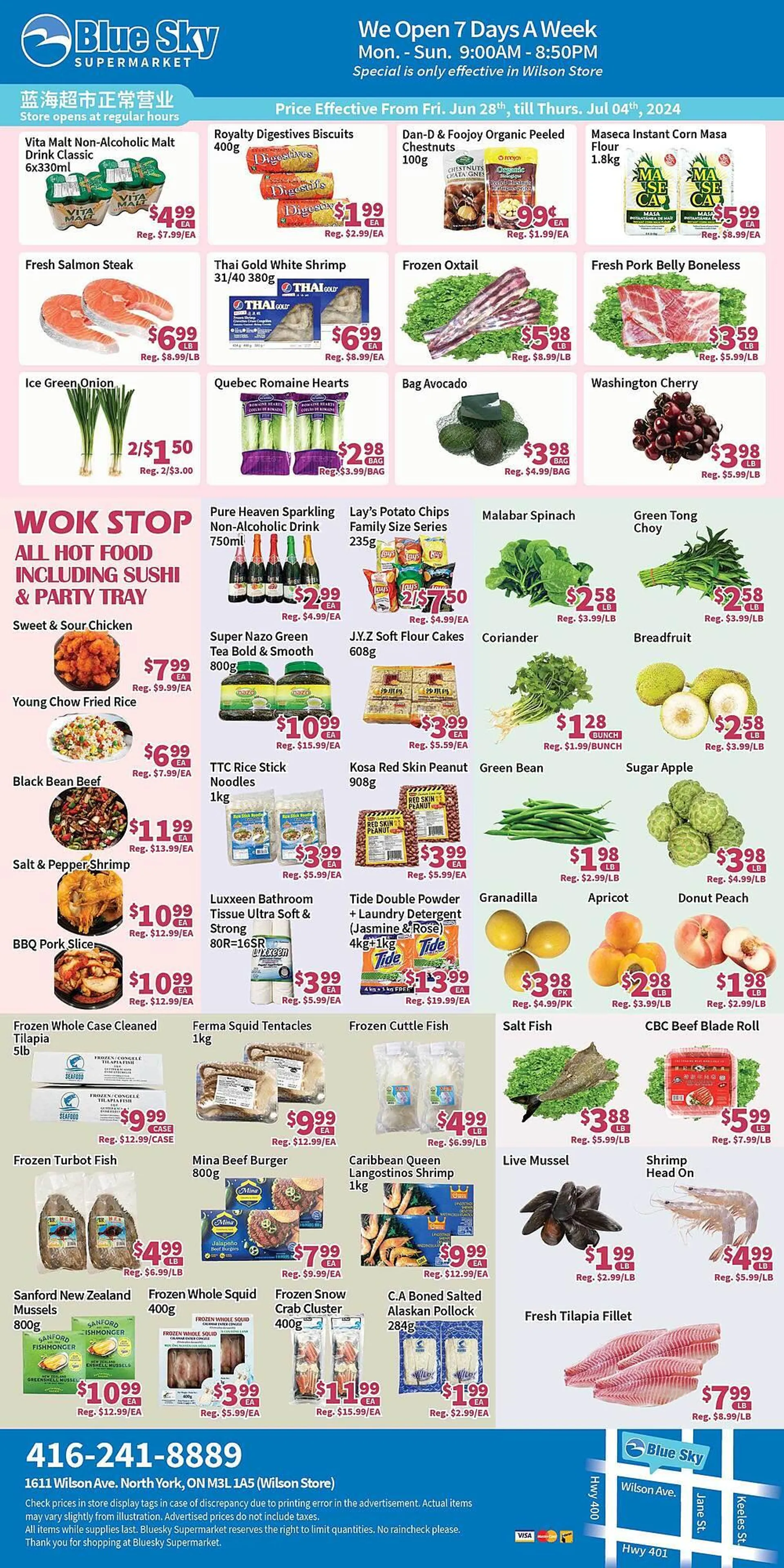 Blue Sky Supermarket flyer - 1