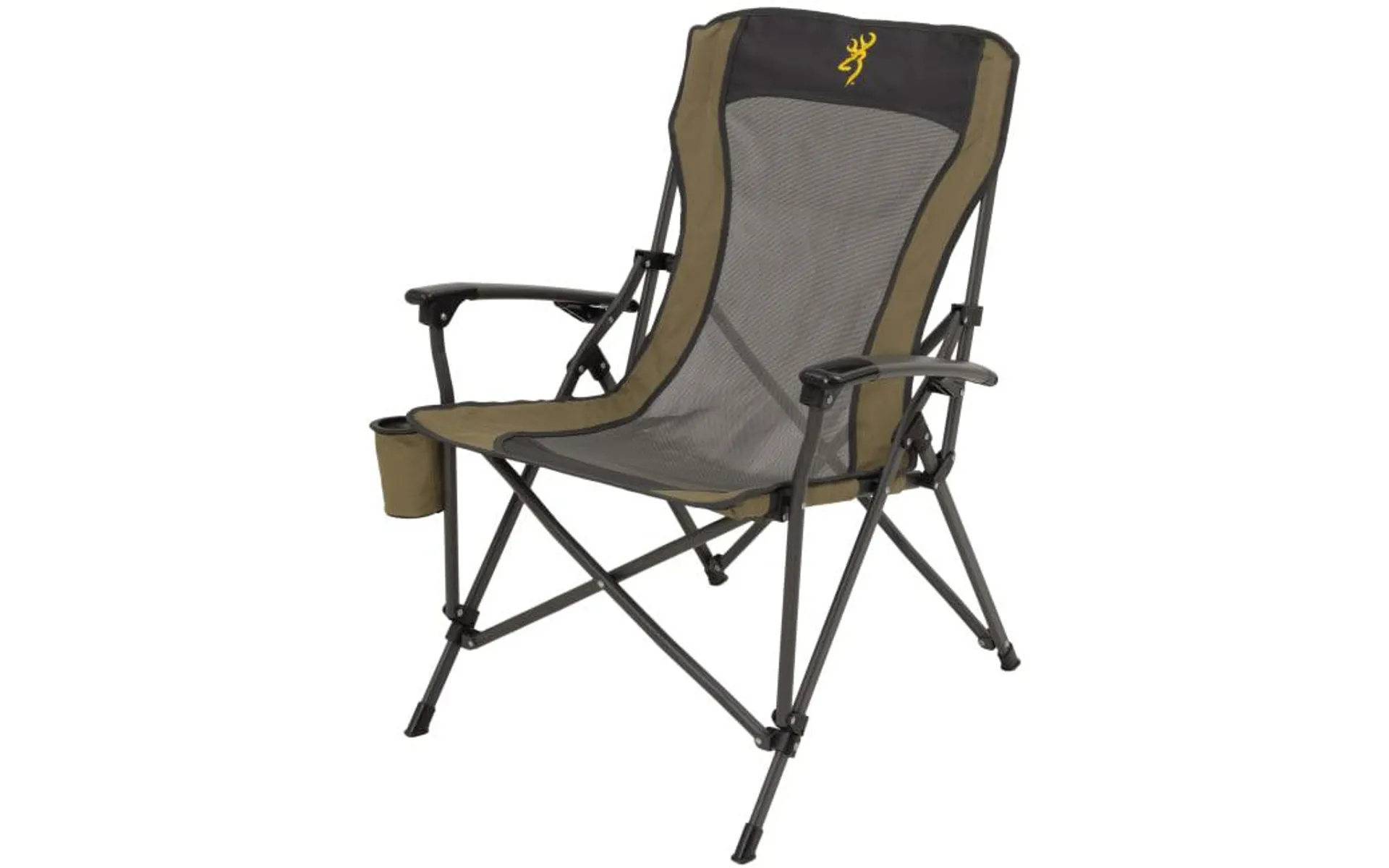 Browning Fireside Chair - Black/Gold Buckmark