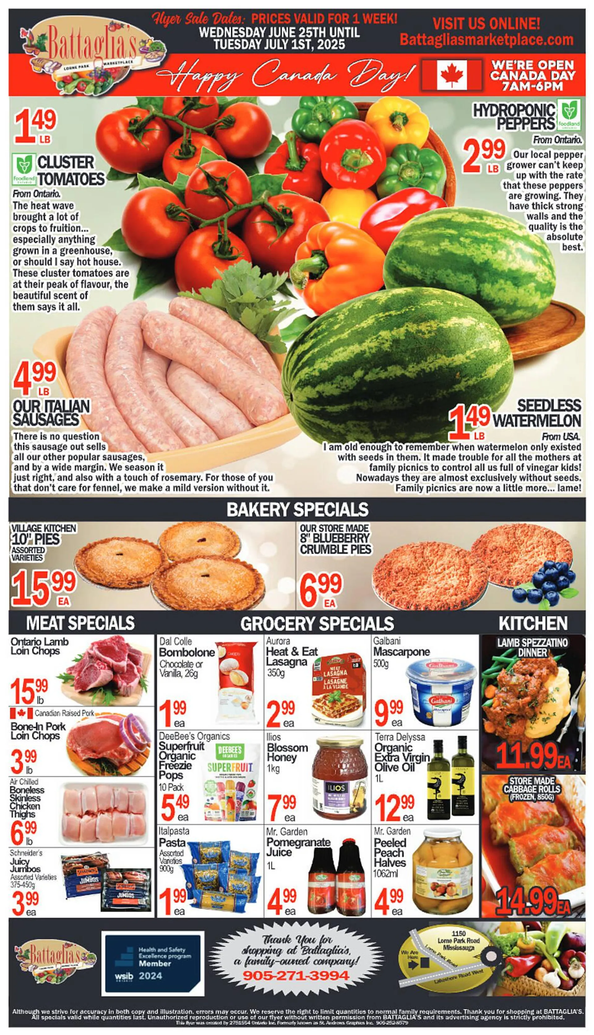 Battaglia's Marketplace flyer from June 25 to July 1 2025 - flyer page 1