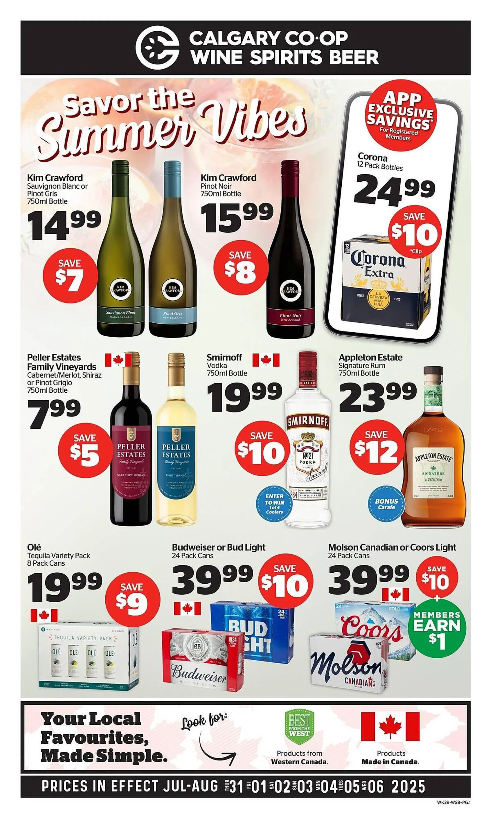 Calgary Co-op flyer from July 31 to August 13 2025 - flyer page 1