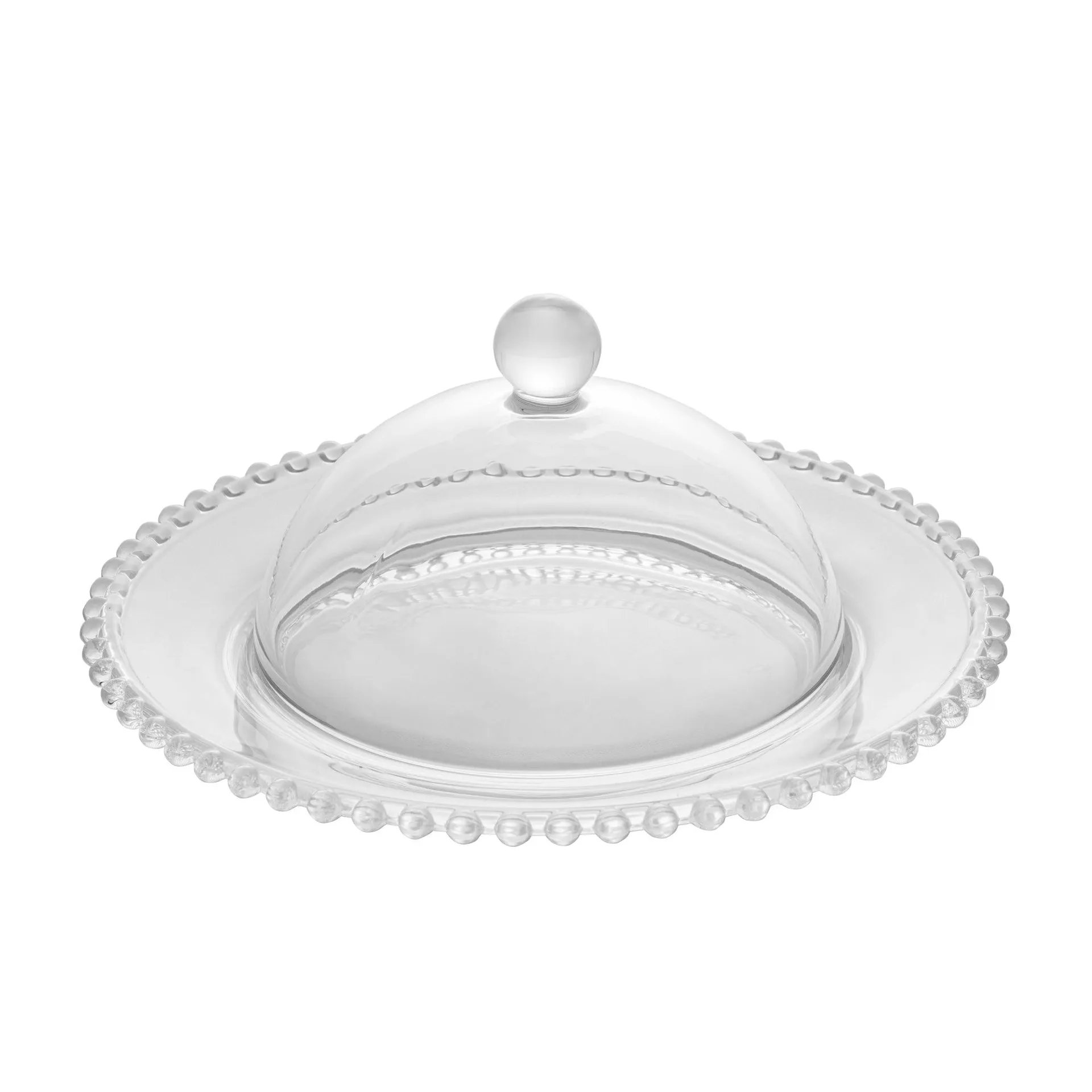 Pearl Collection Crystal Covered Cheese Dish 20x9cm