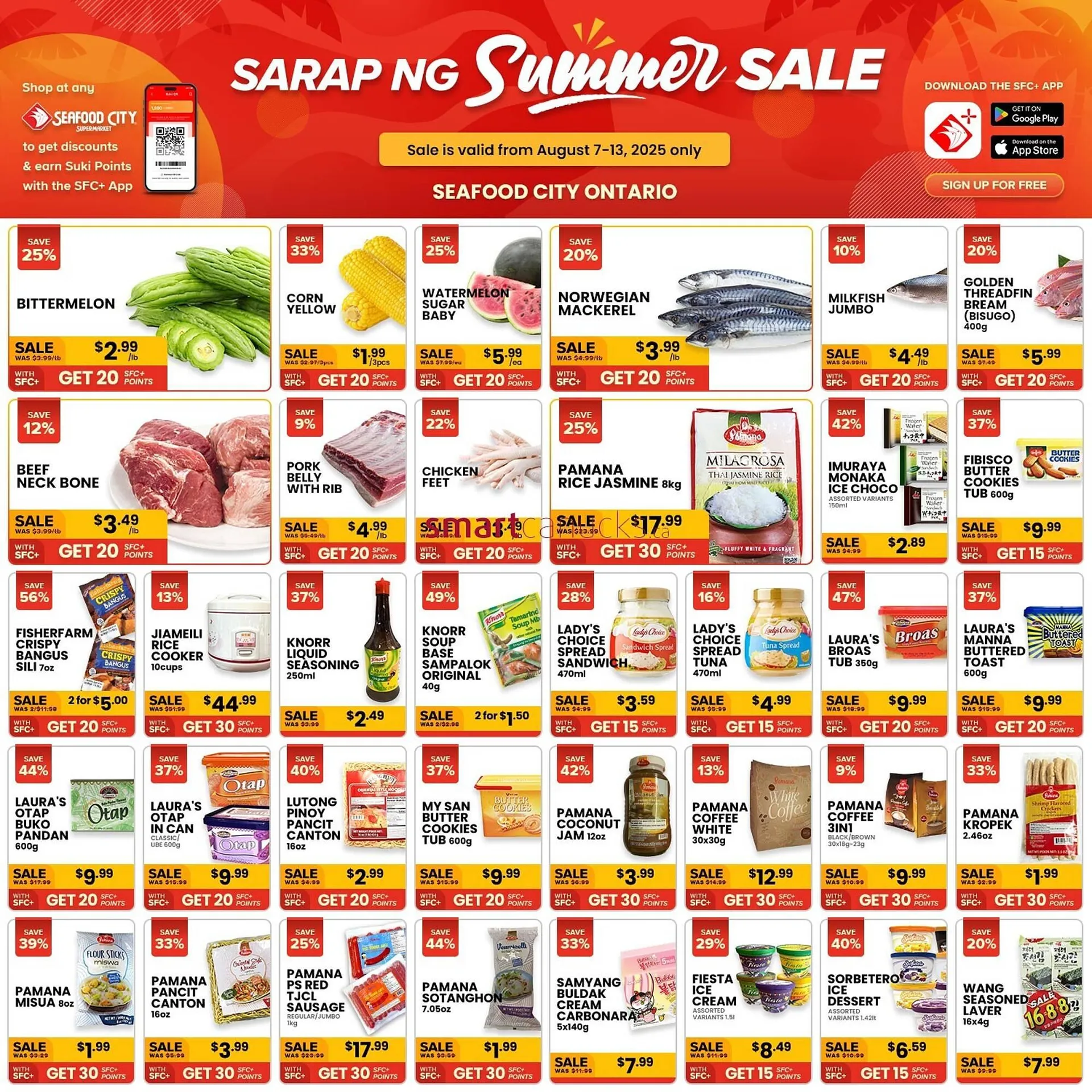 Seafood City Supermarket flyer from August 7 to August 13 2025 - flyer page 1