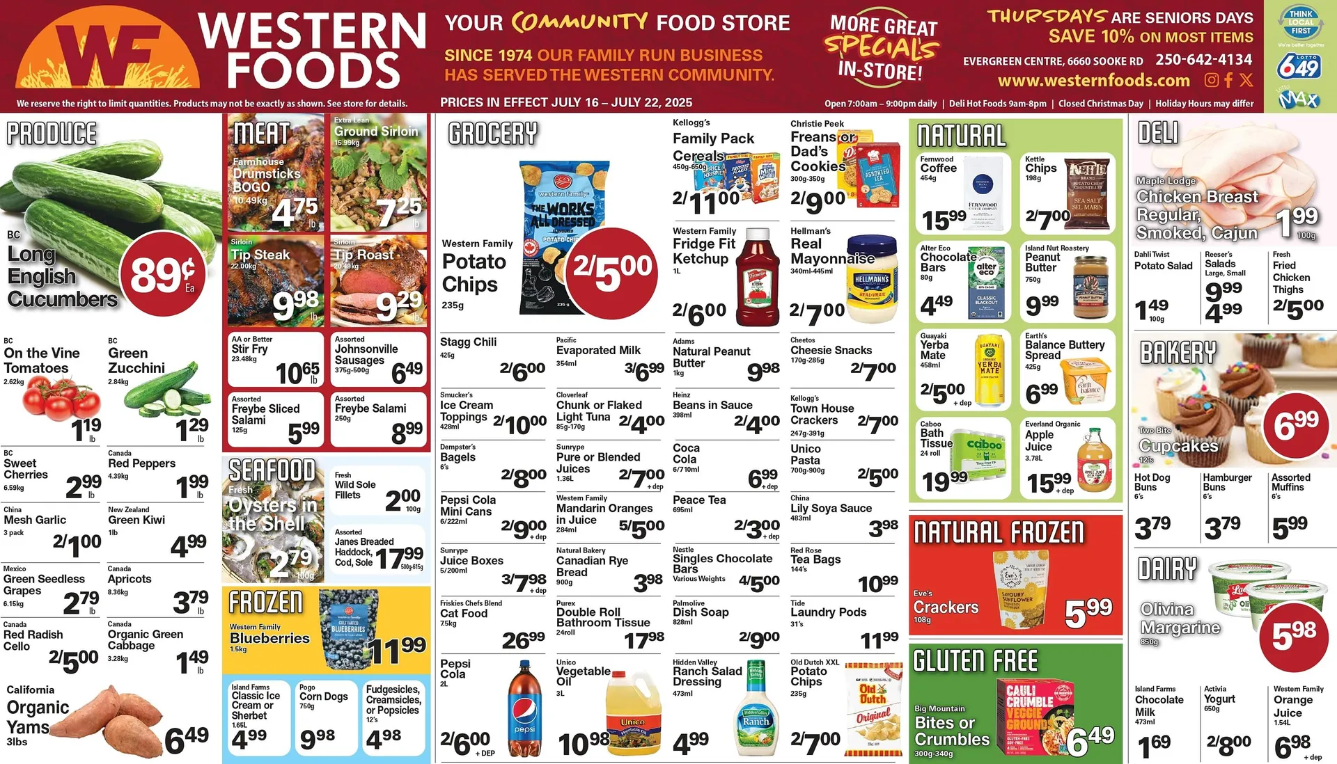 Western Foods flyer from July 17 to July 23 2025 - flyer page 1