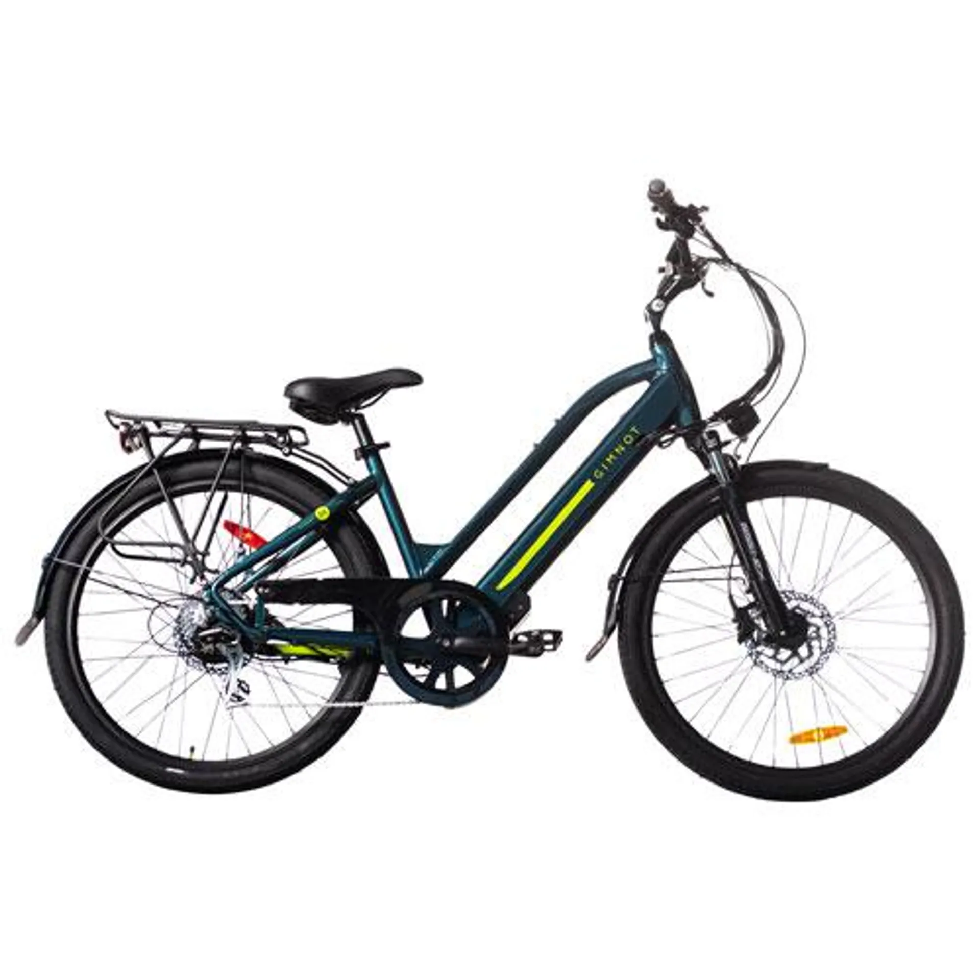 Gimnot D1 Medium 500W Step-Through Electric City Bike with up to 90km Battery Life - Amp Teal - Only at Best Buy