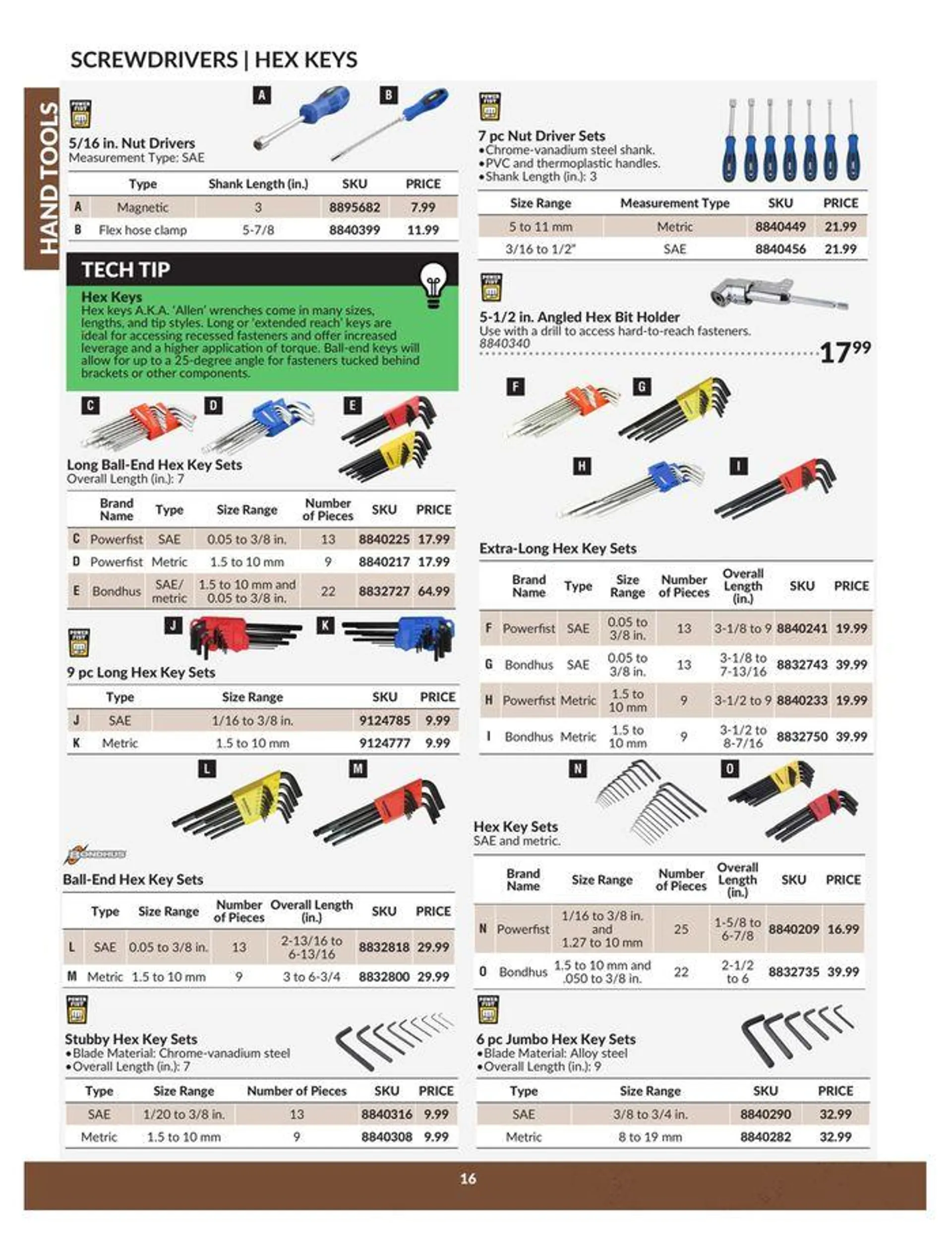 Hand Tools Catalogue from April 23 to April 22 2025 - flyer page 16