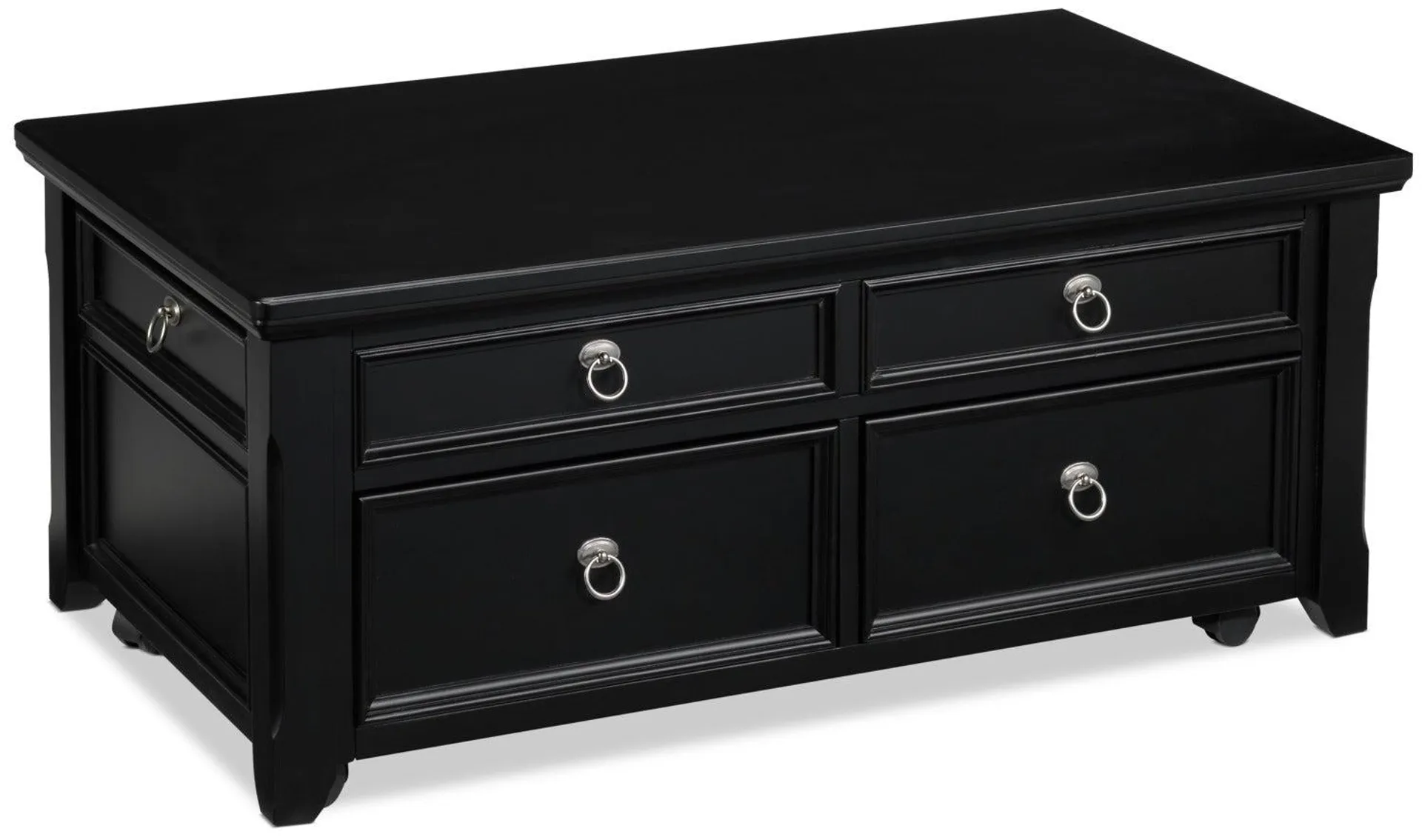 Turner 46" Lift-Top Coffee Table - Black