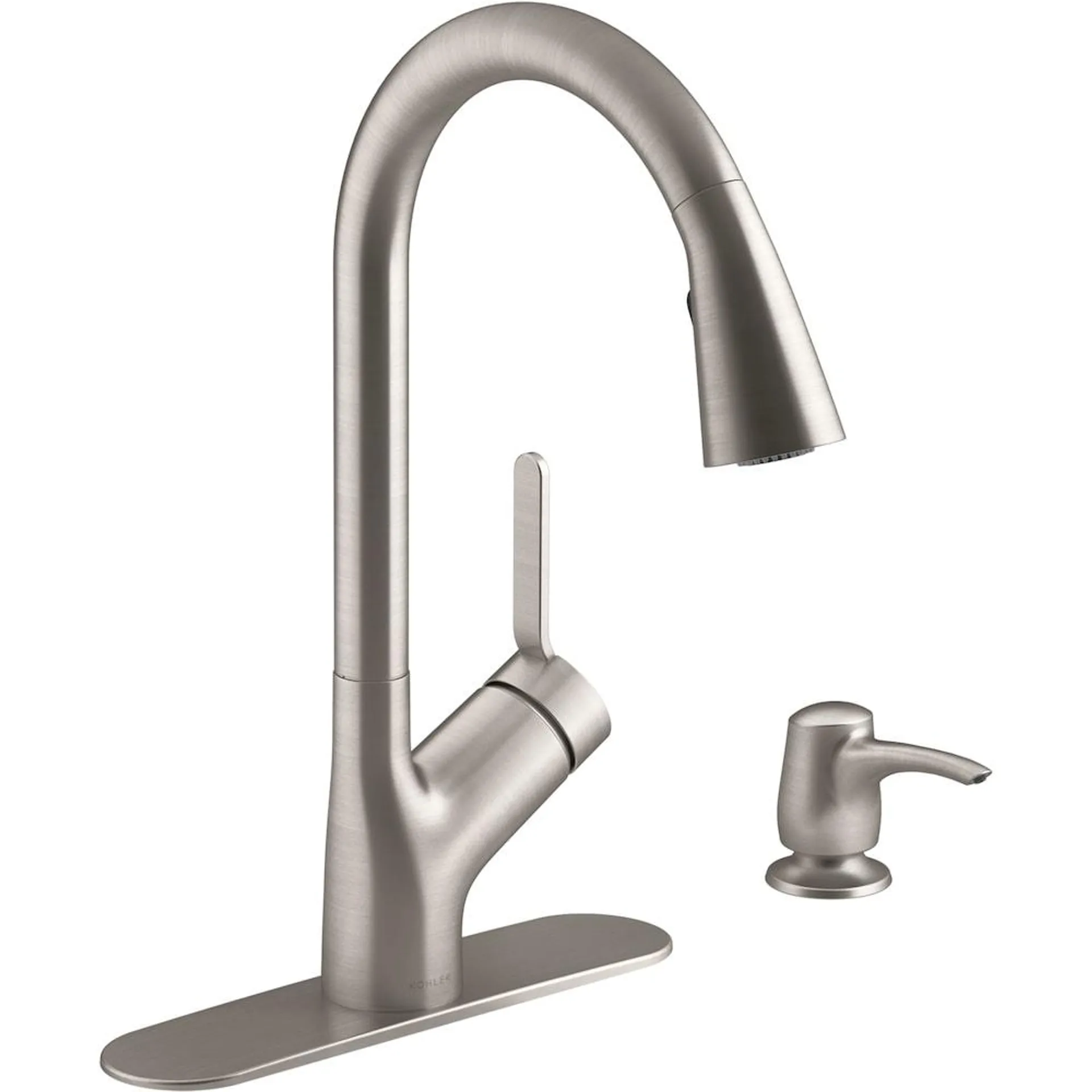 Setra Touchless Pull-Down 1-Handle Kitchen Faucet in Vibrant Stainless