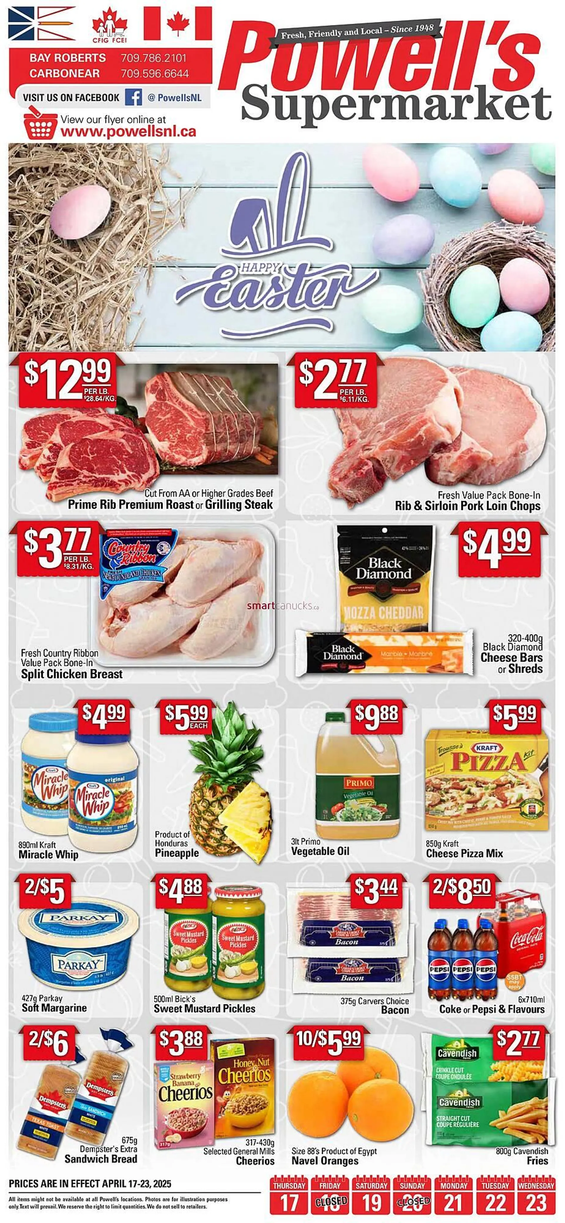 Powells Supermarket flyer - 1