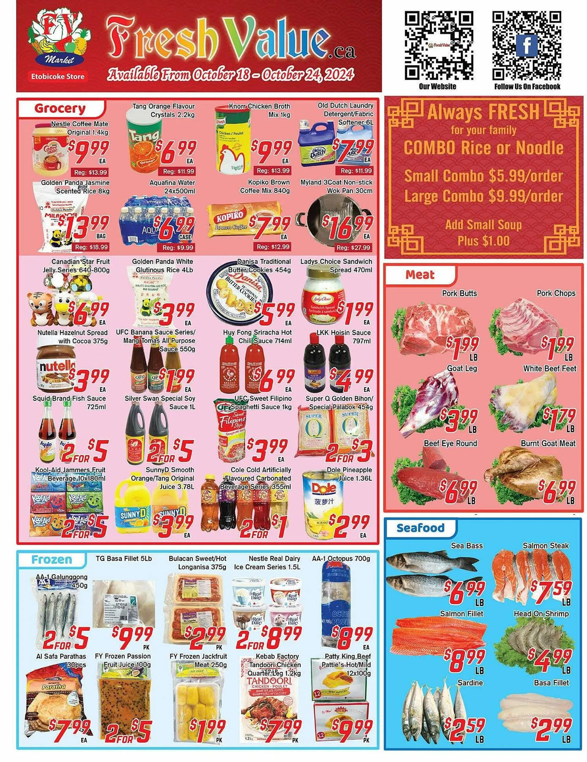 Fresh Value flyer from October 18 to October 25 2024 - flyer page 1