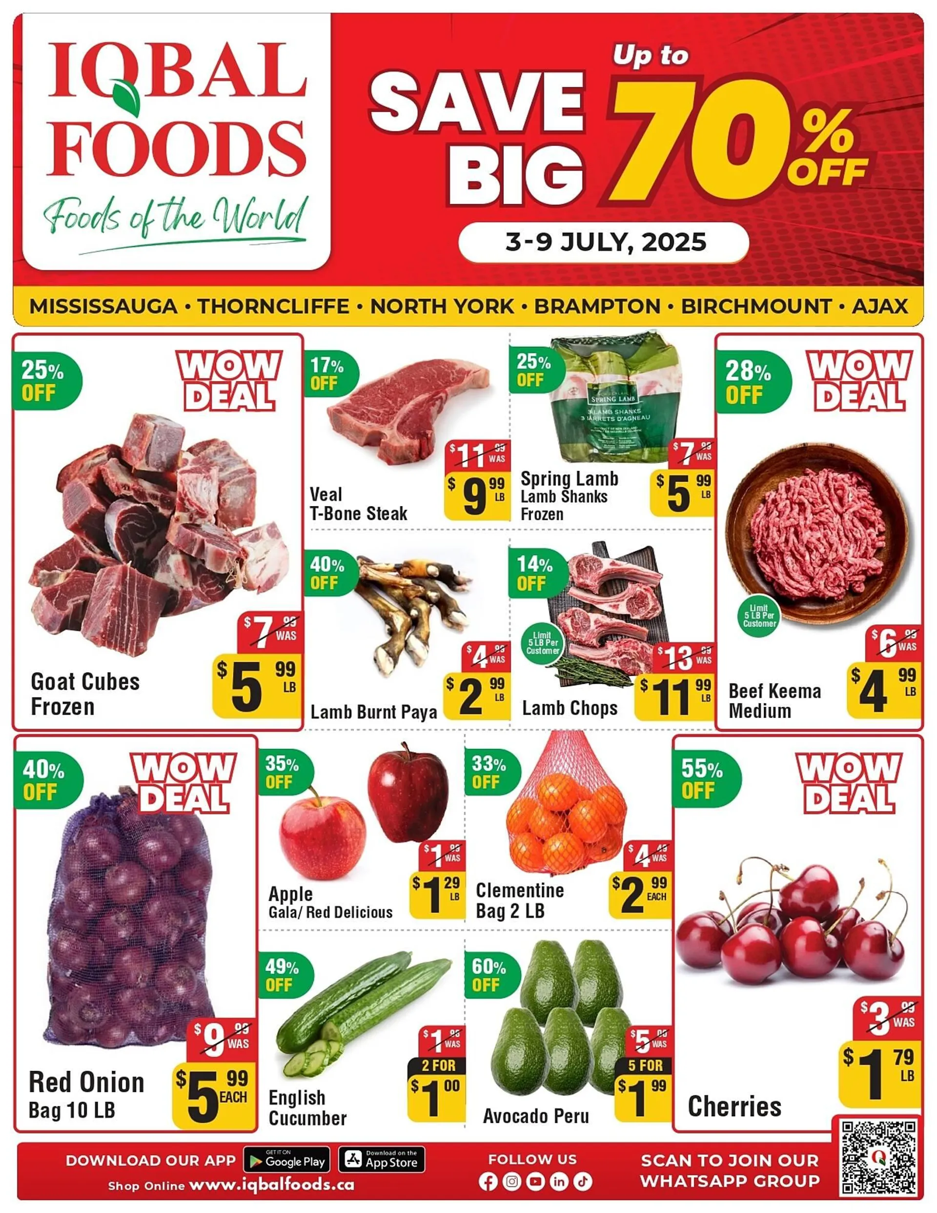 Iqbal Foods flyer from July 1 to July 9 2025 - flyer page 1