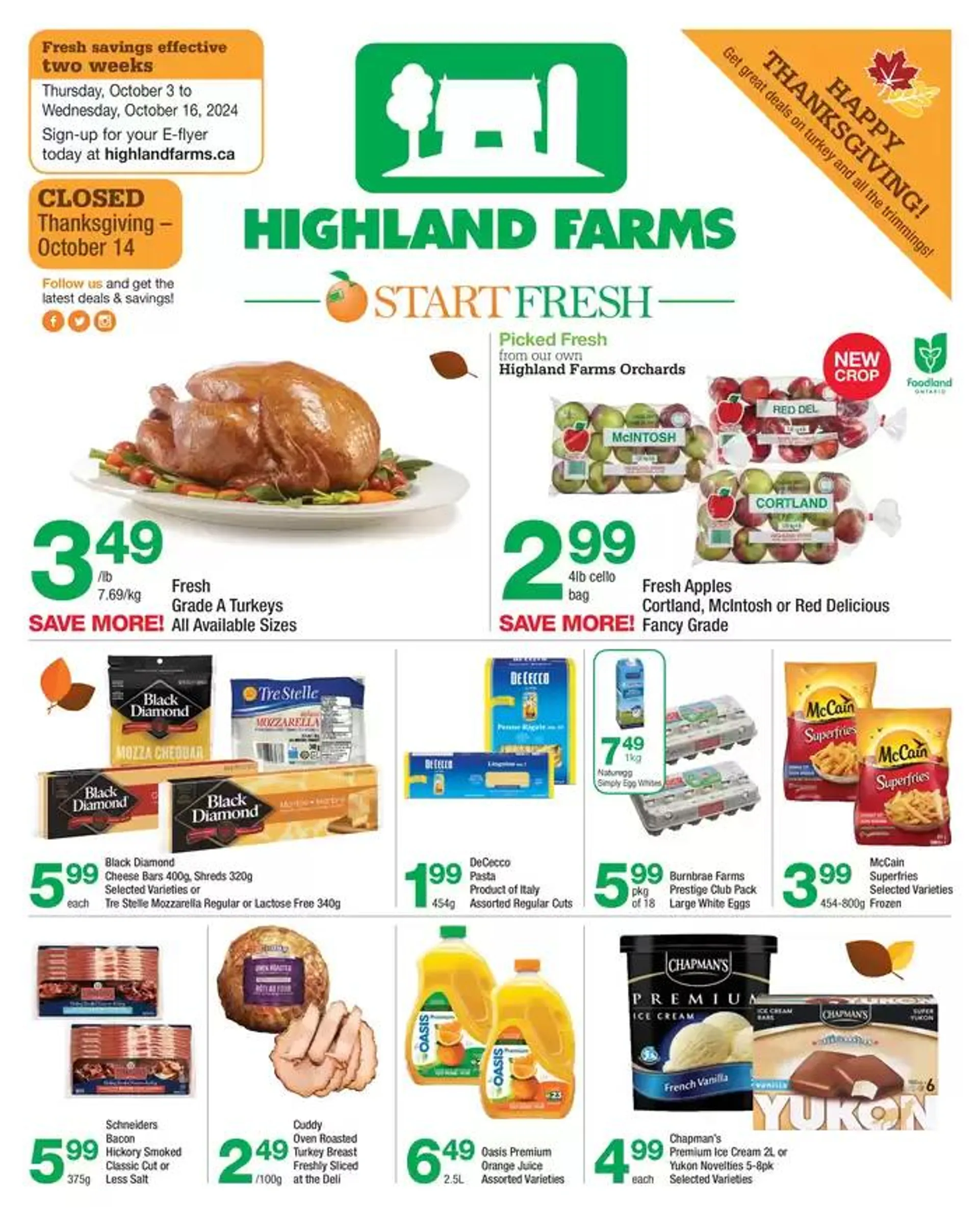 Highland Farms flyer - 1