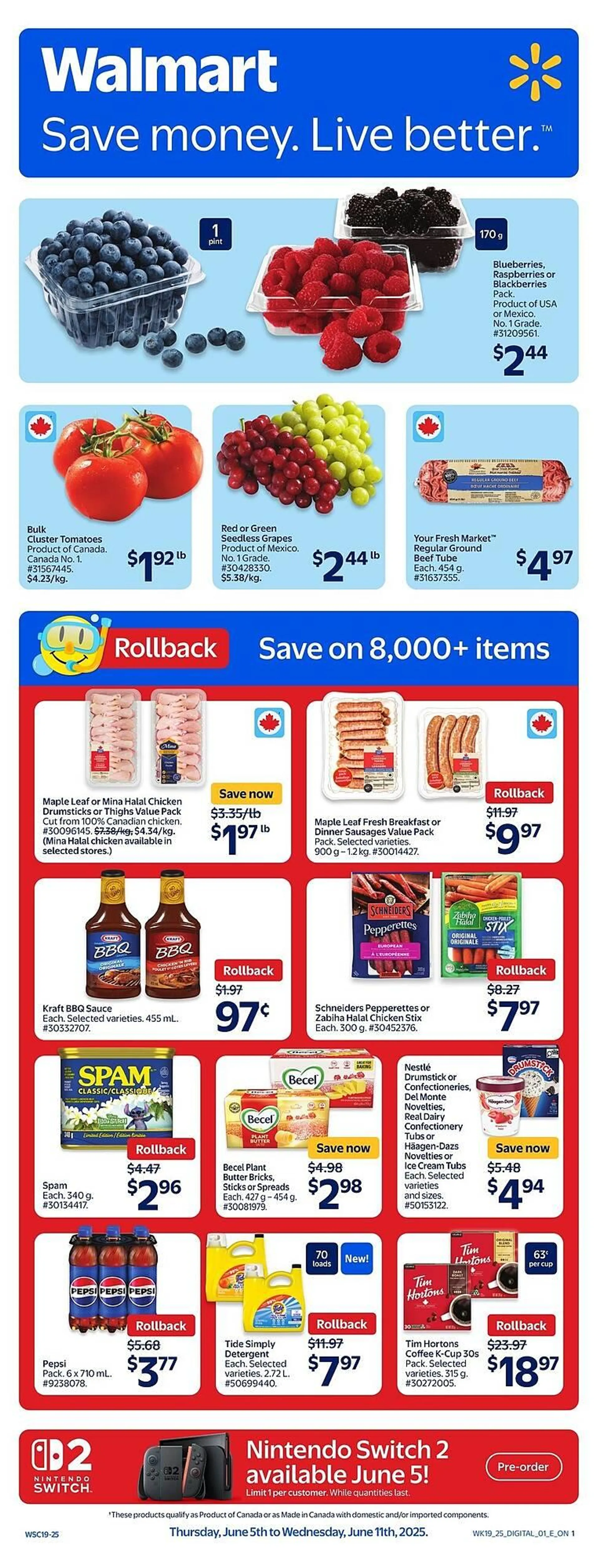 Walmart flyer from June 4 to June 10 2025 - flyer page 1