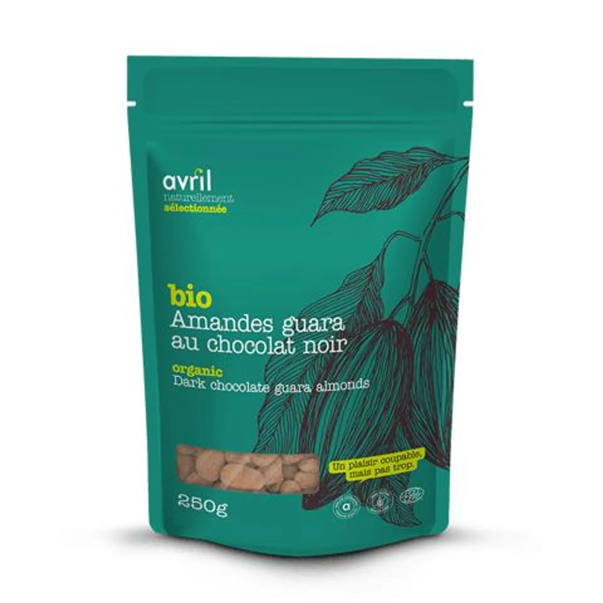 Amandes Guara biologiques au chocolat noir