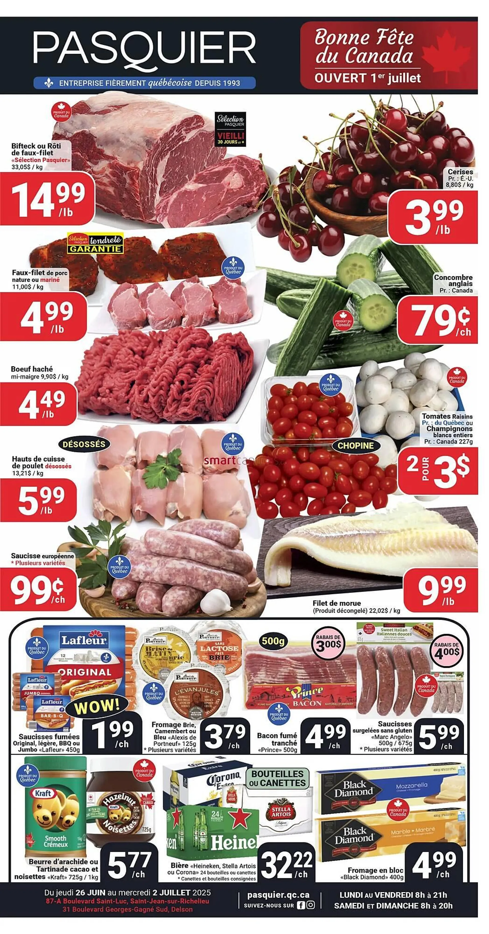 Pasquier flyer from June 26 to July 2 2025 - flyer page 1