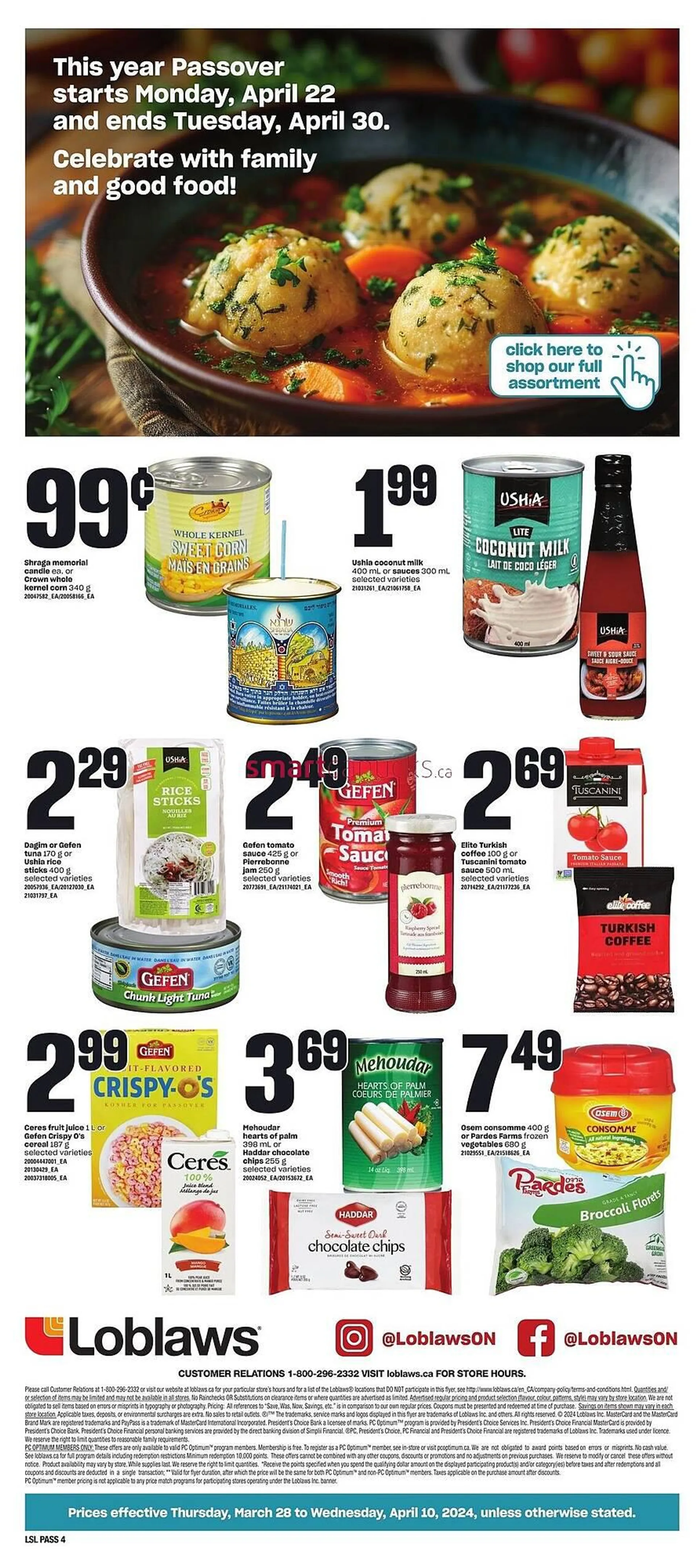 Loblaws flyer from March 27 to April 2 2024 - flyer page 4