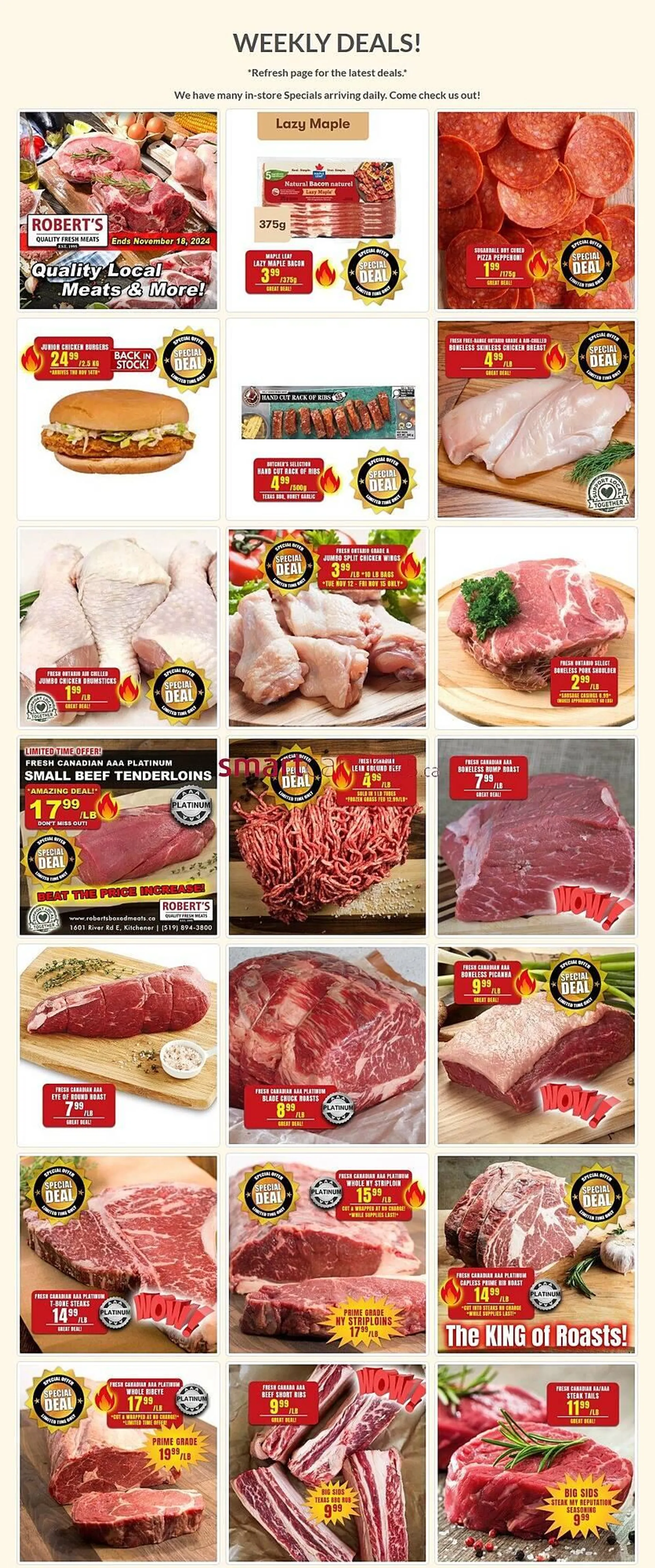 Roberts Fresh and Boxed Meats flyer - 1