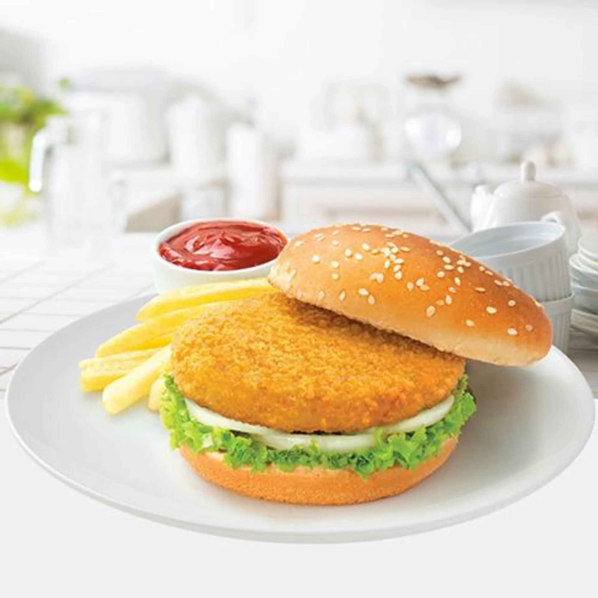 BREADED CHICKEN BURGERS 1.36kg