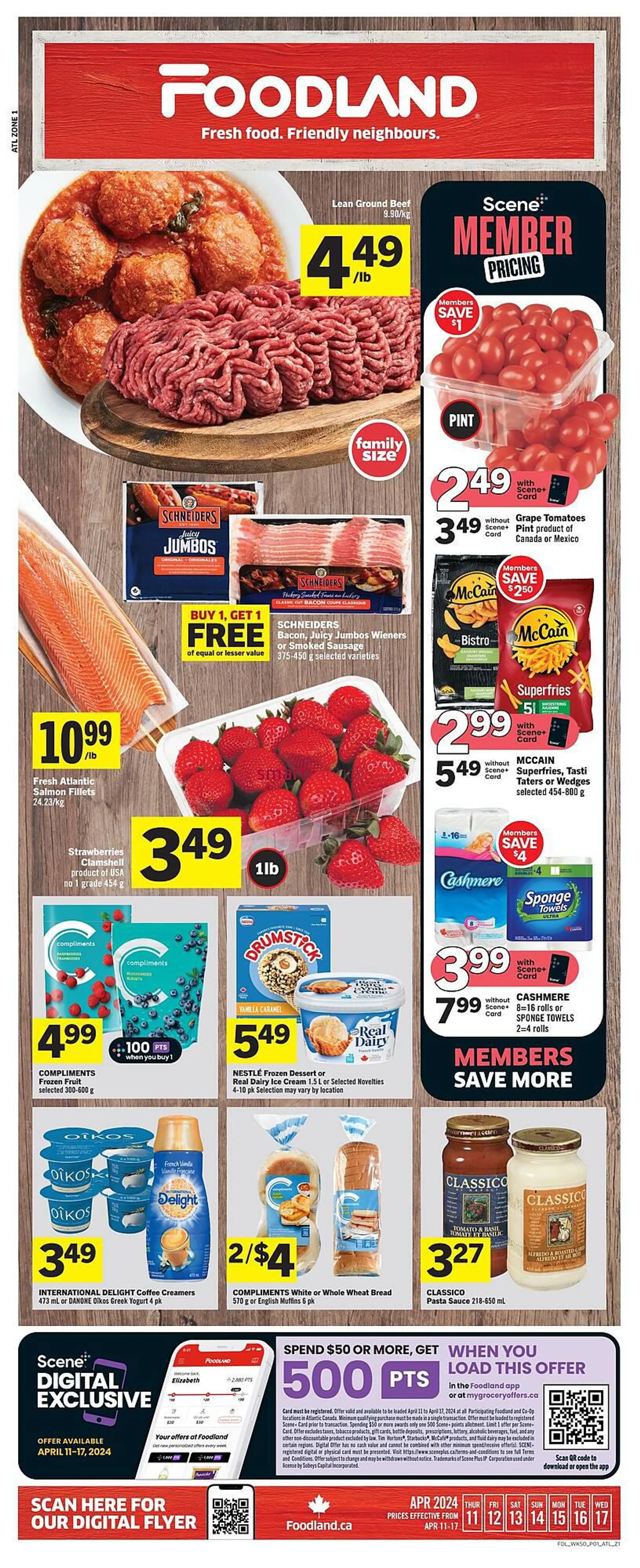 Foodland flyer from April 11 to April 17 2024 - flyer page 1