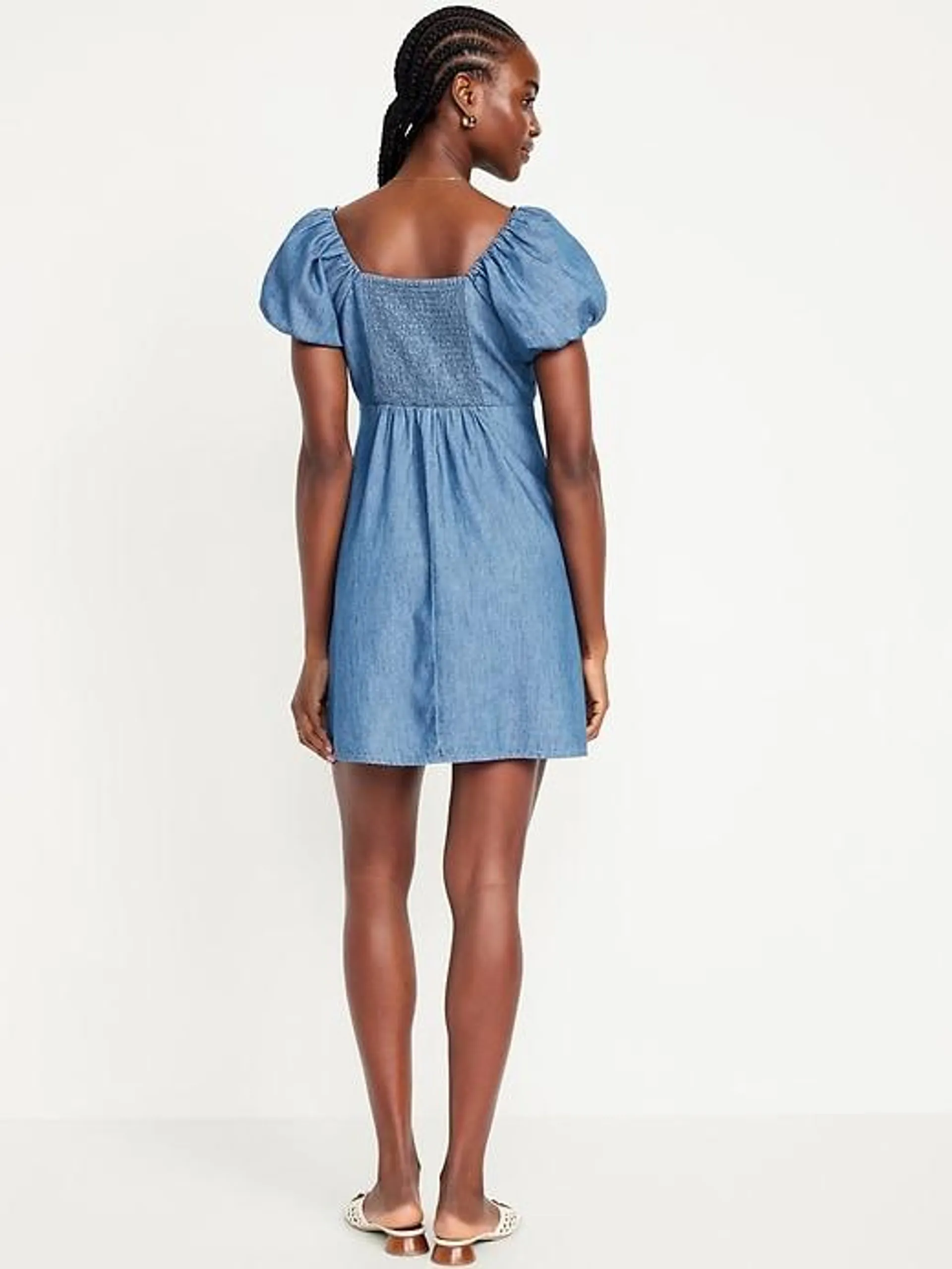 Jean Mini Swing Dress