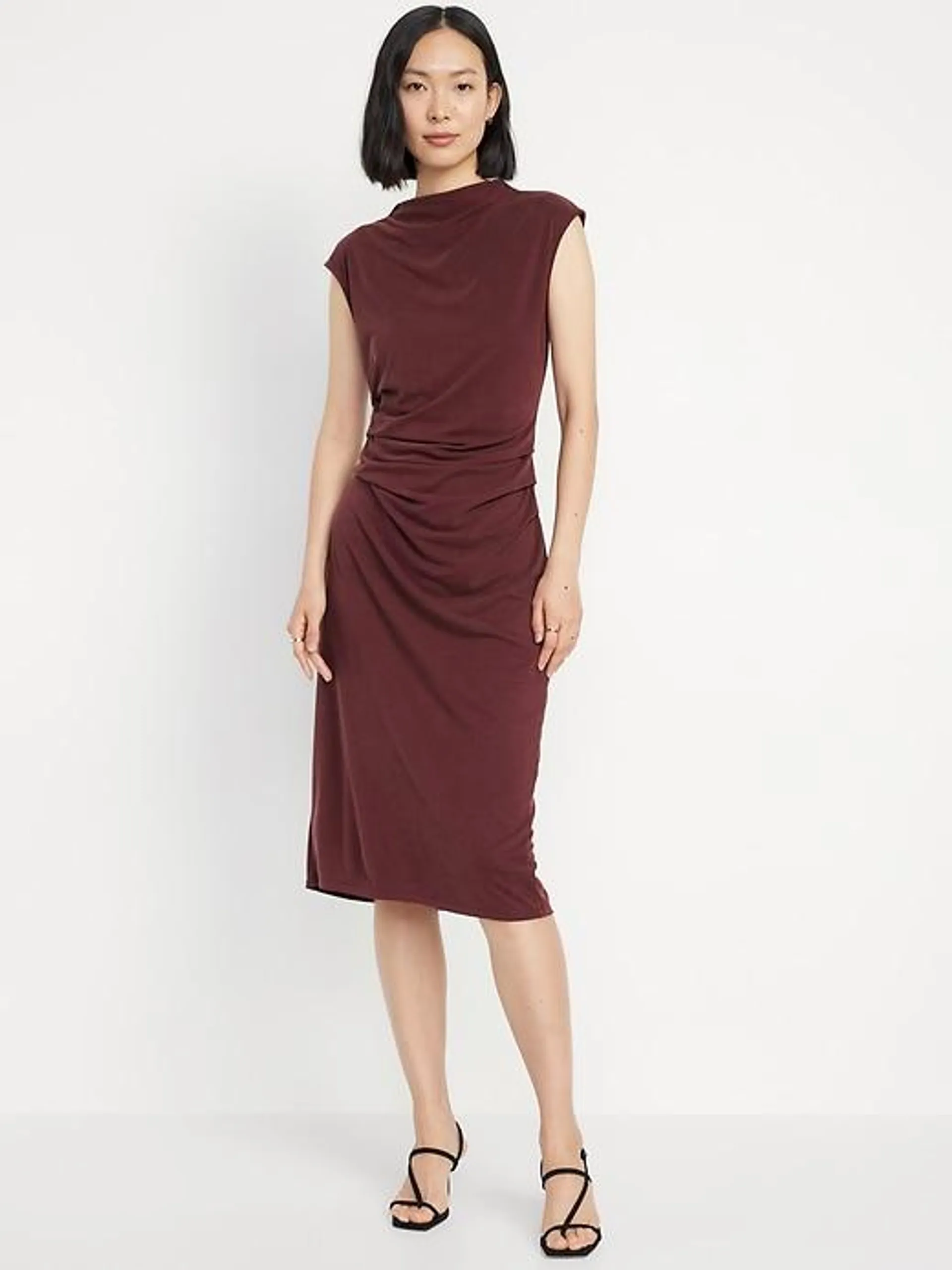 Ruched Midi Dress