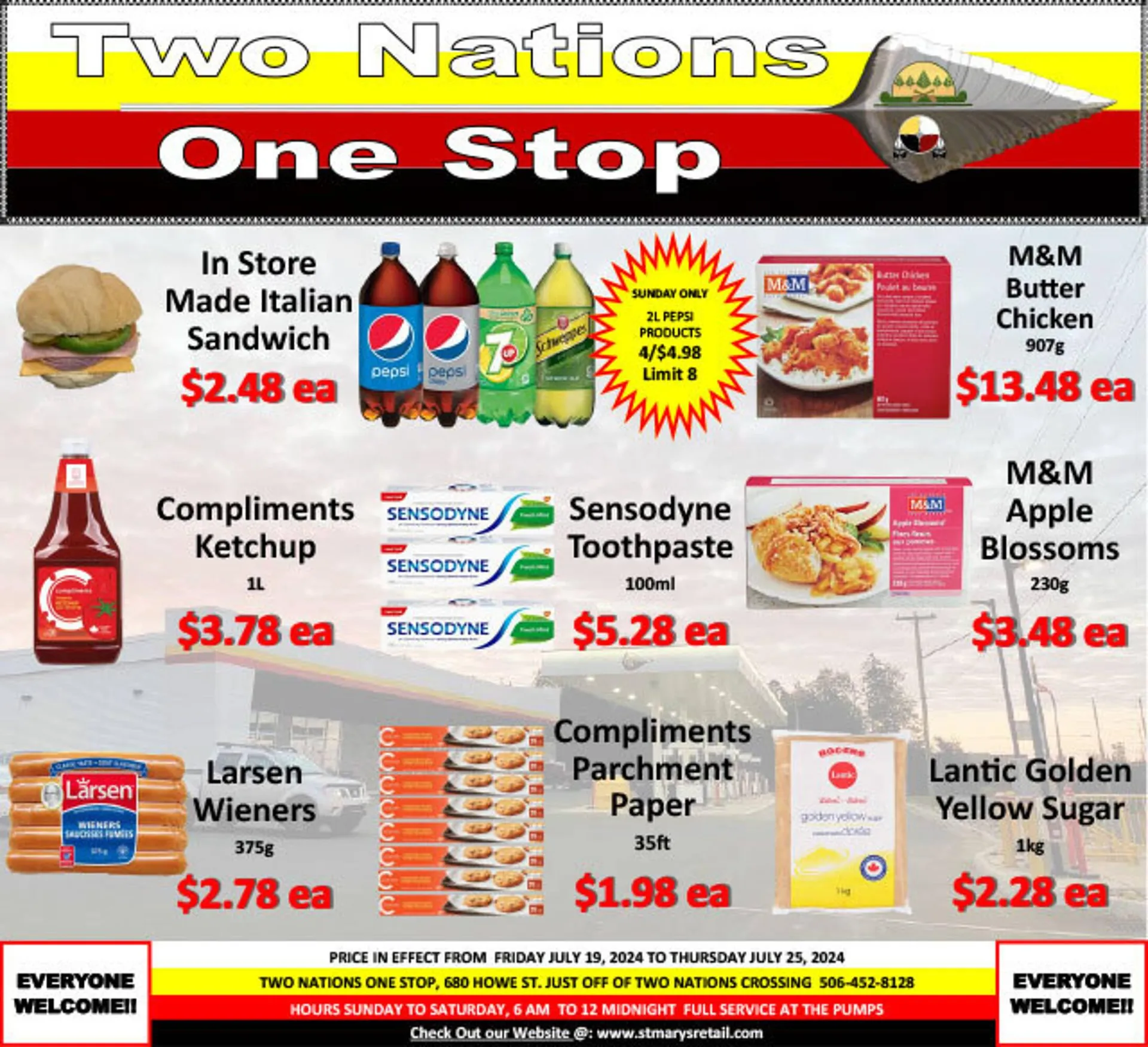 Two Nations One Stop flyer - 1