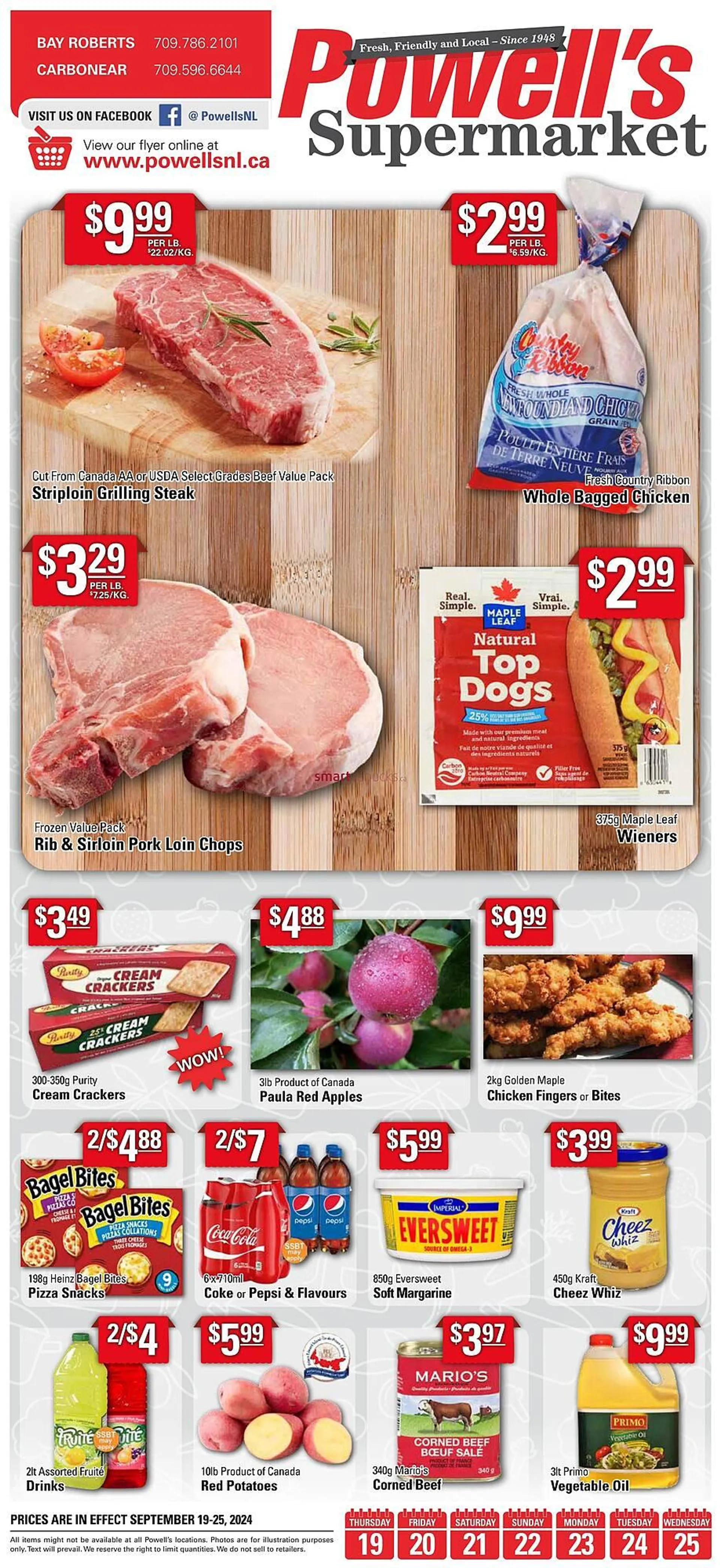 Powells Supermarket flyer - 1