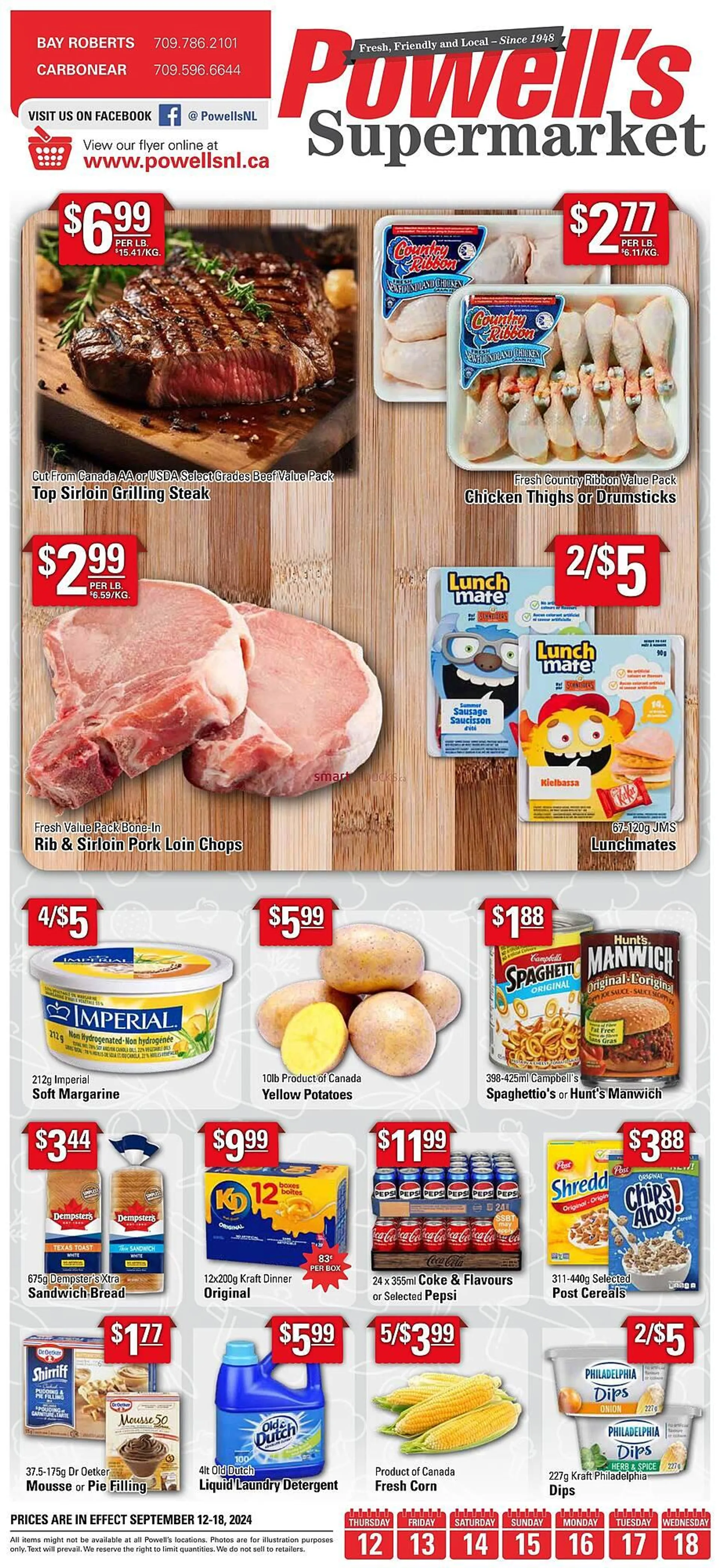 Powells Supermarket flyer - 1