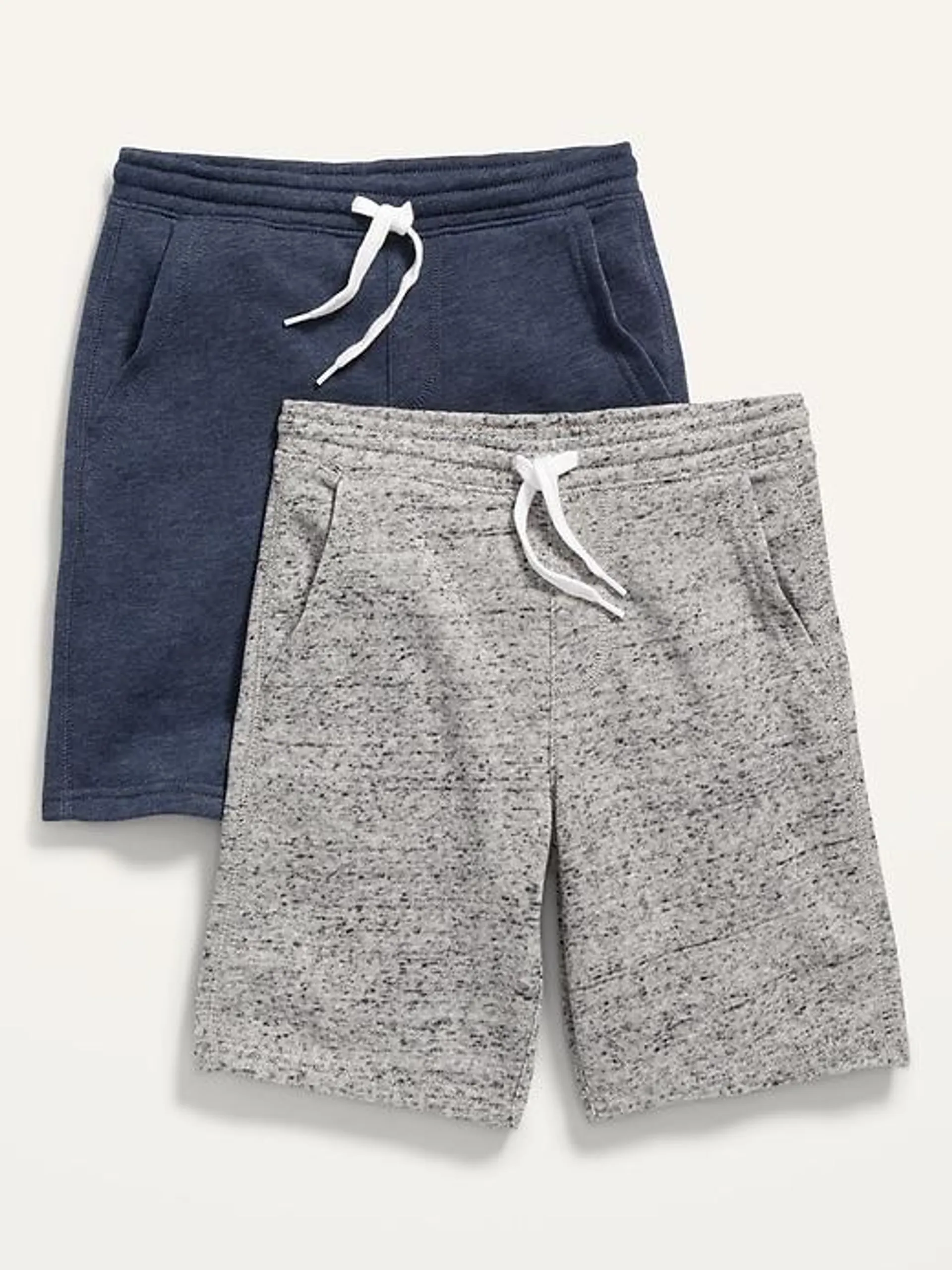 2-Pack Fleece Jogger Shorts for Boys (At Knee)