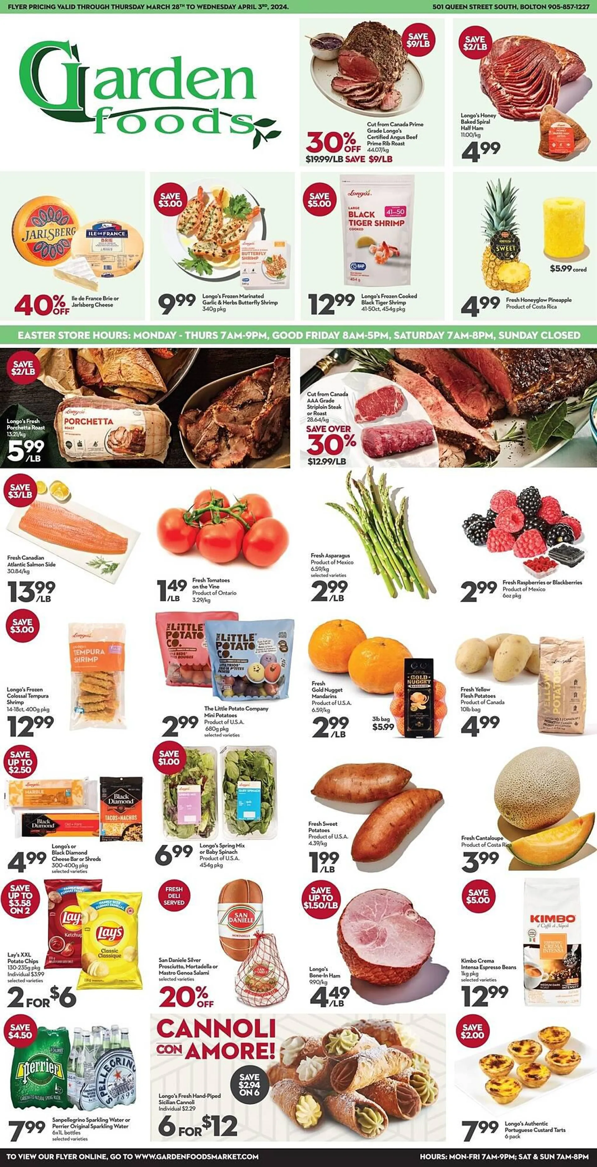 Garden Foods flyer from March 28 to April 3 2024 - flyer page 1