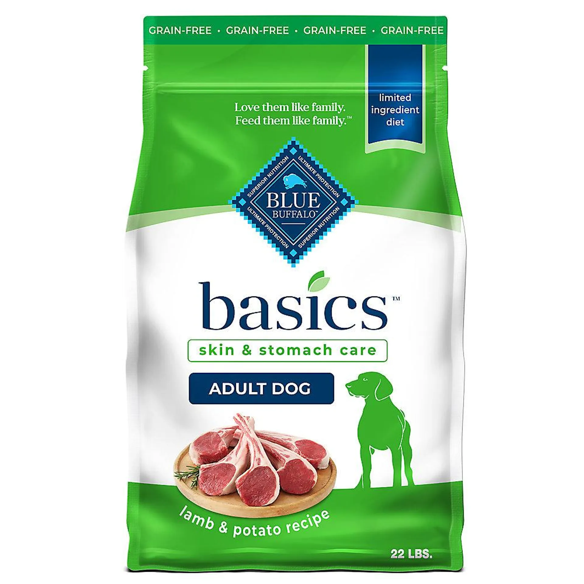 Blue Buffalo® Basics™ Adult Dry Dog Food - Grain Free, Lamb