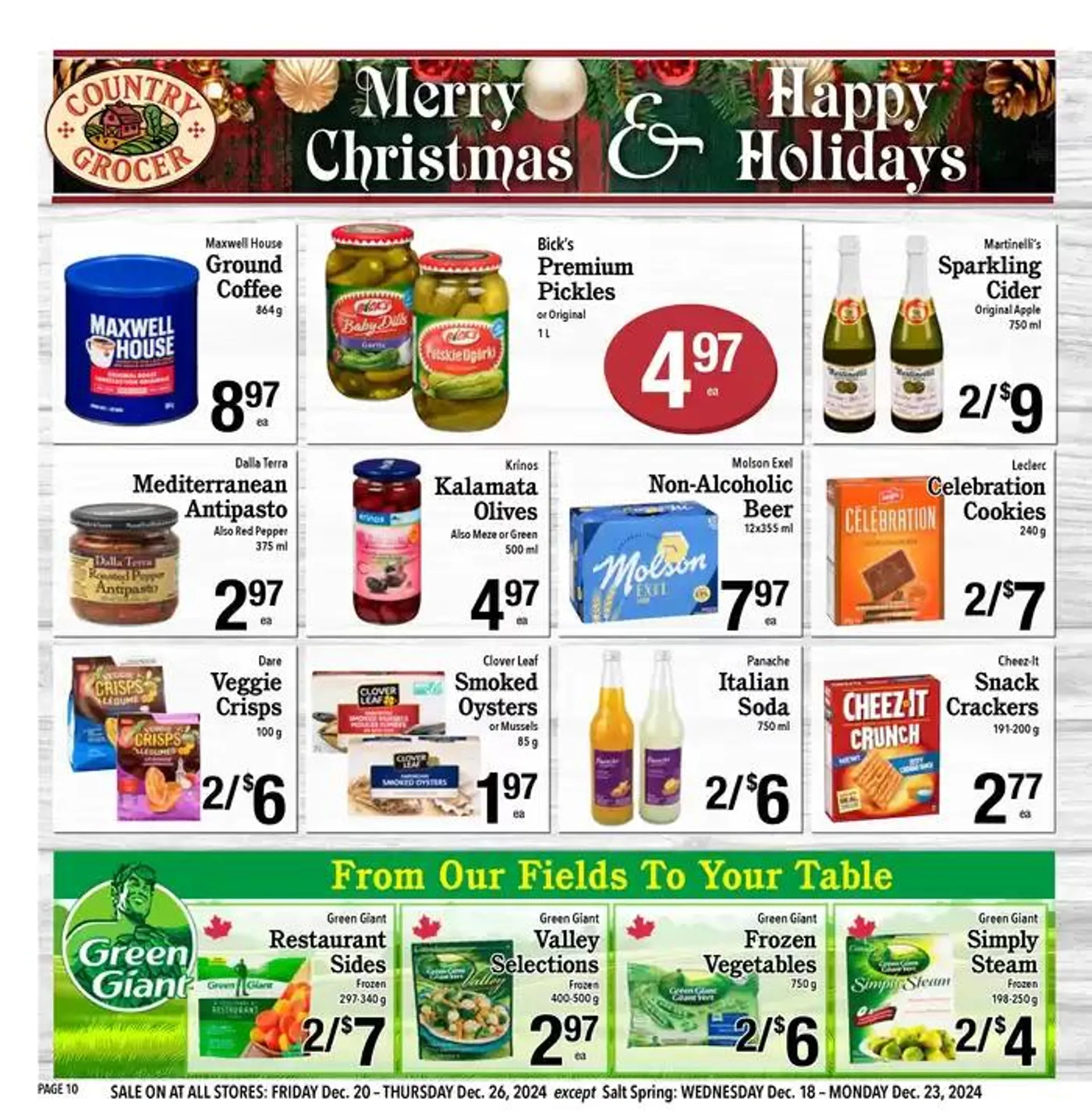 Exclusive bargains from December 18 to January 1 2025 - flyer page 10