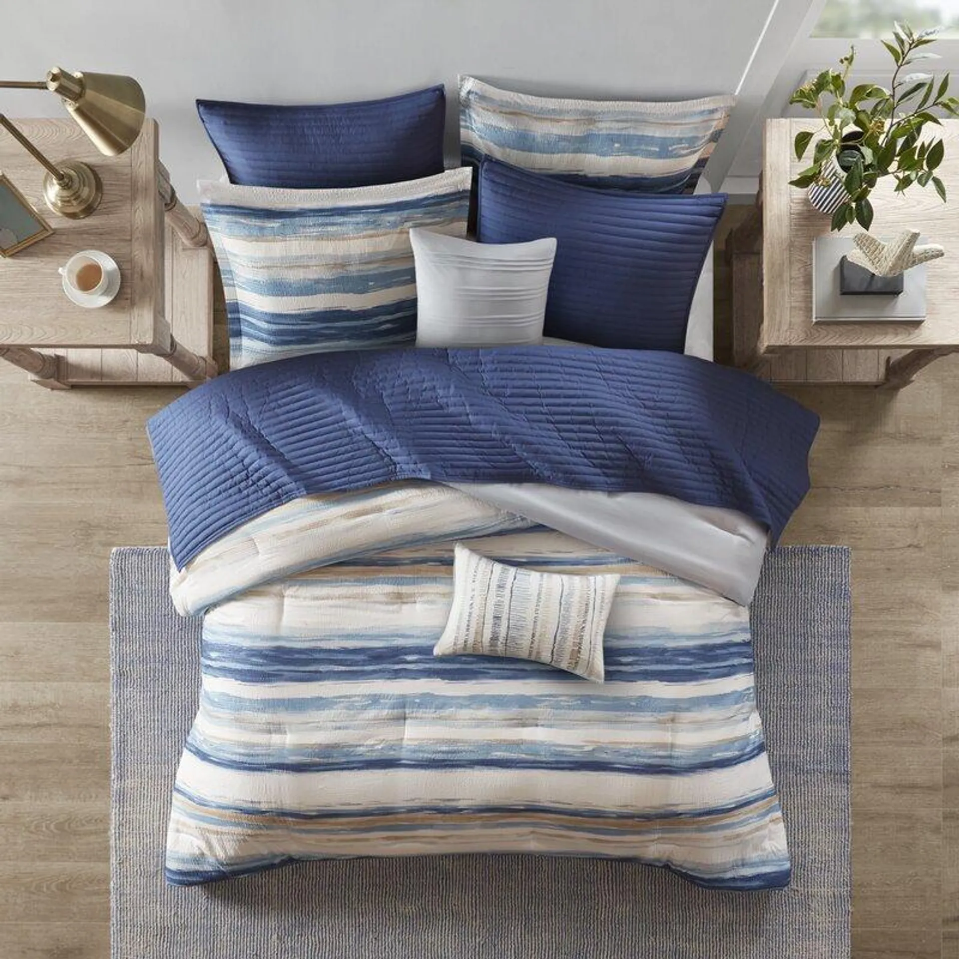 Marina 8 Piece Reversible Comforter Set