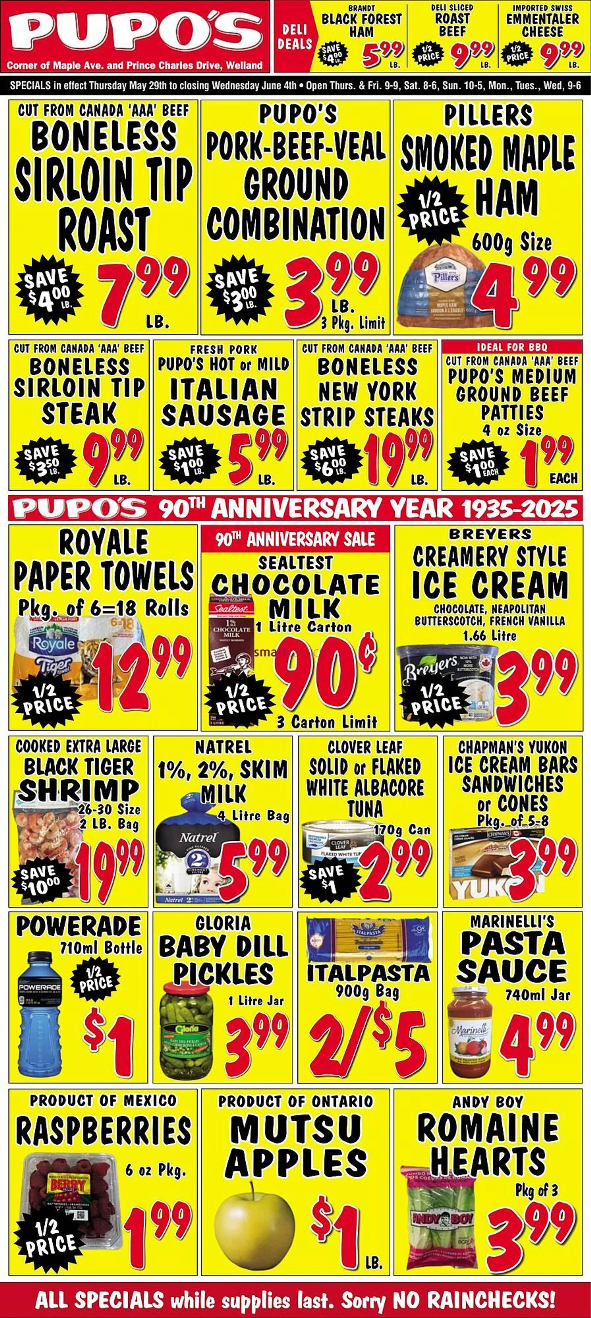 Pupo's Food Market flyer from May 29 to June 4 2025 - flyer page 1