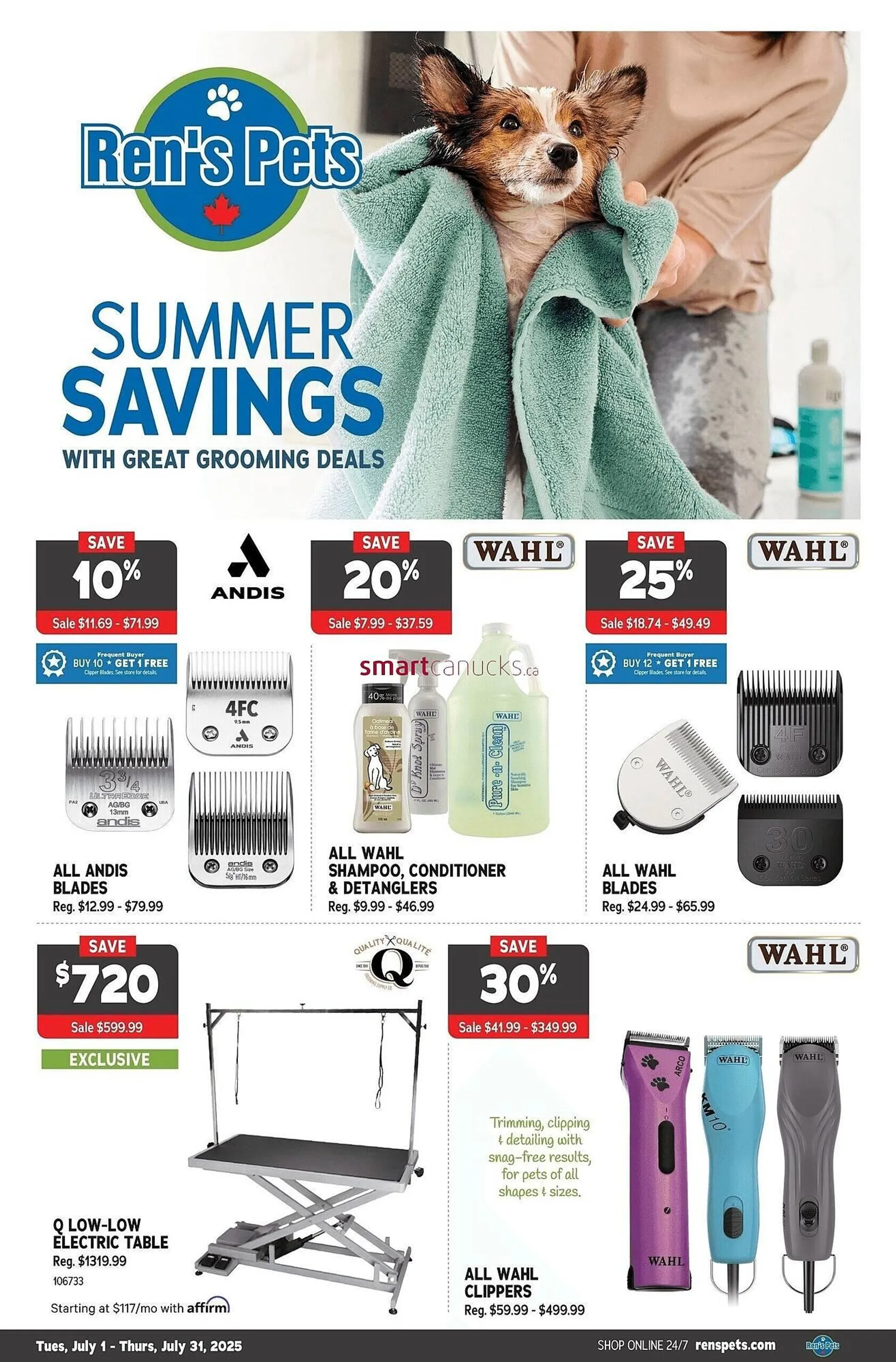 Ren’s Pets Depot flyer from July 3 to July 9 2025 - flyer page 1