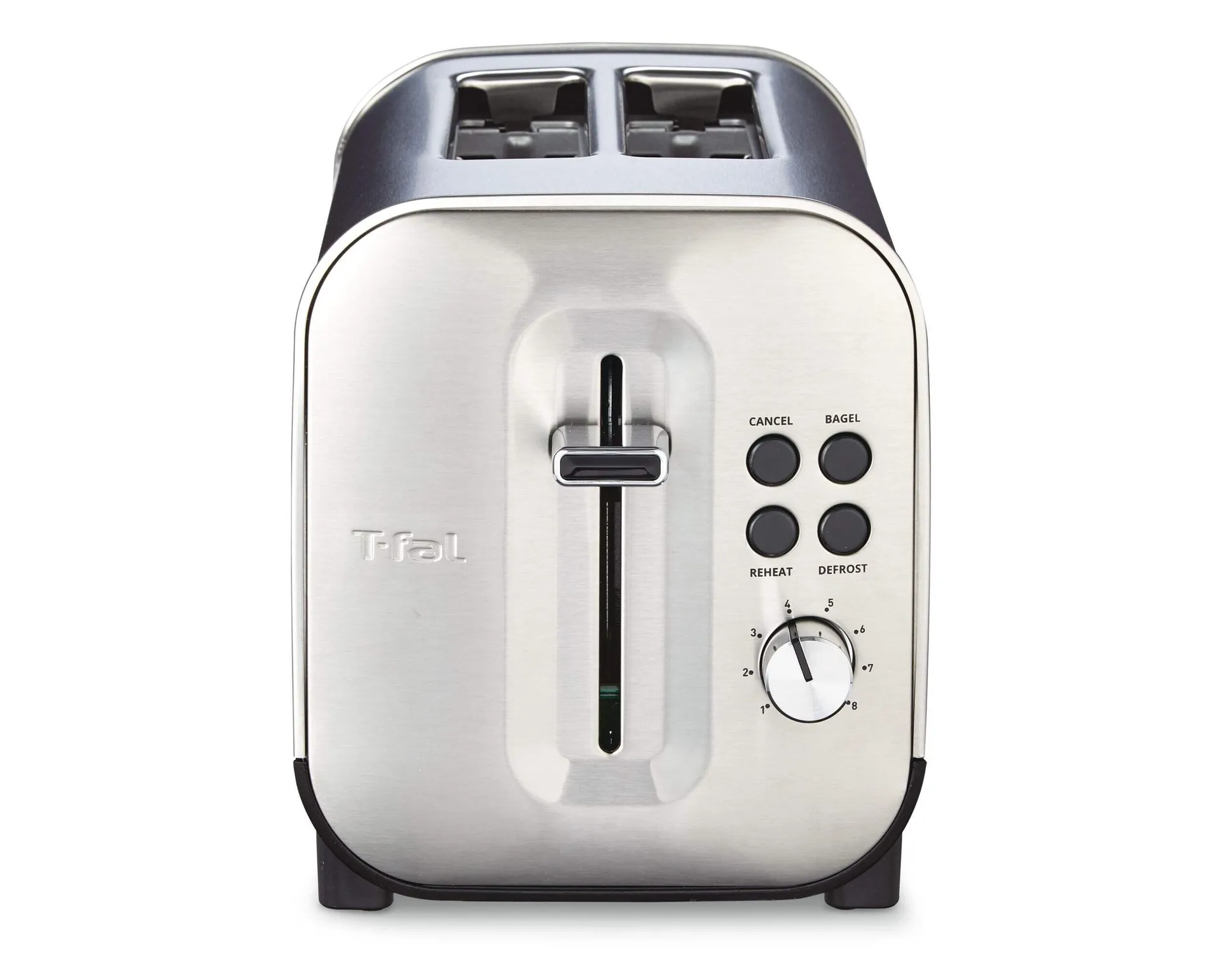 T-fal Element Wide Slots Toaster w/ 6 Settings, Stainless Steel, 2-Slices