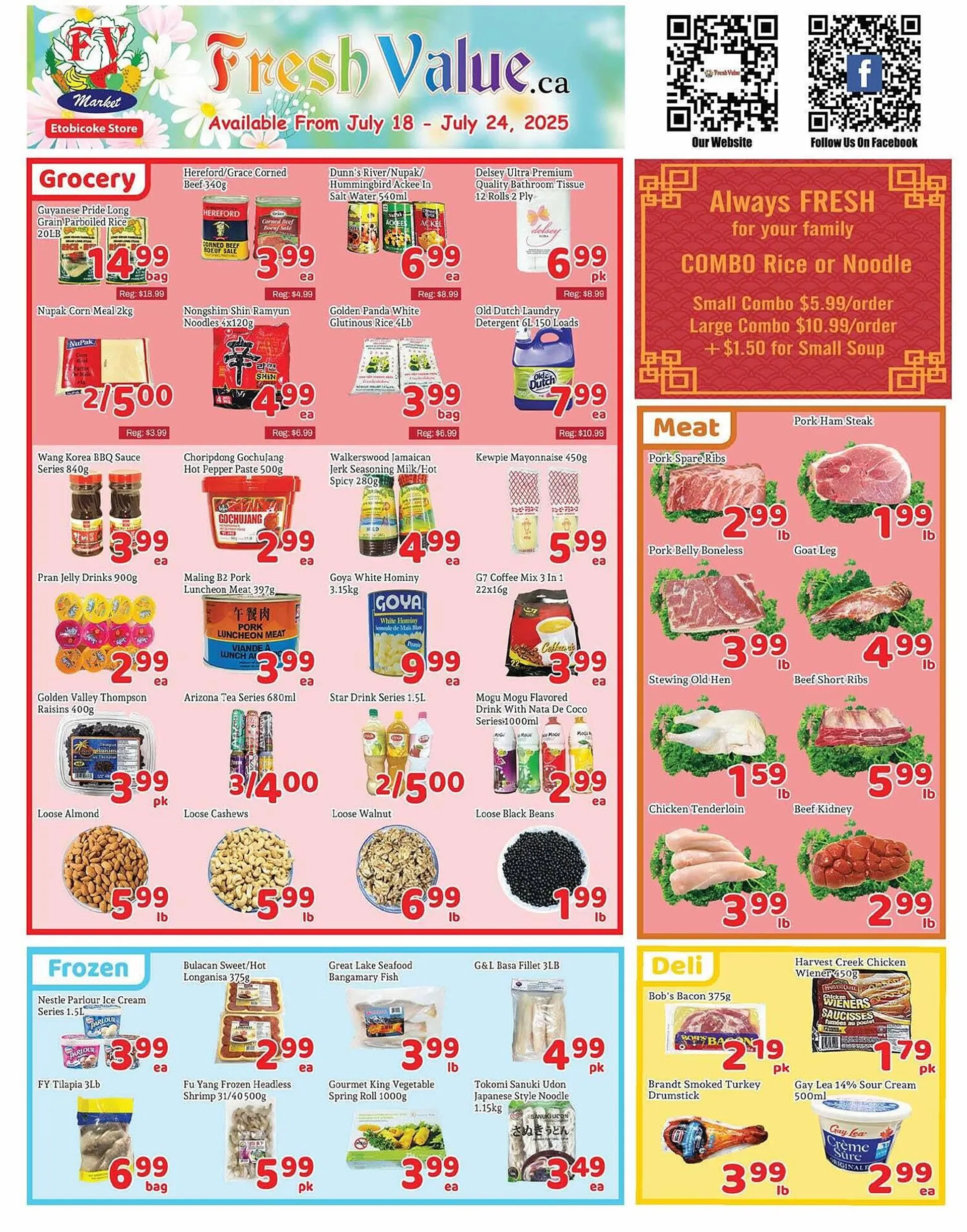 Fresh Value flyer from July 18 to July 25 2025 - flyer page 1