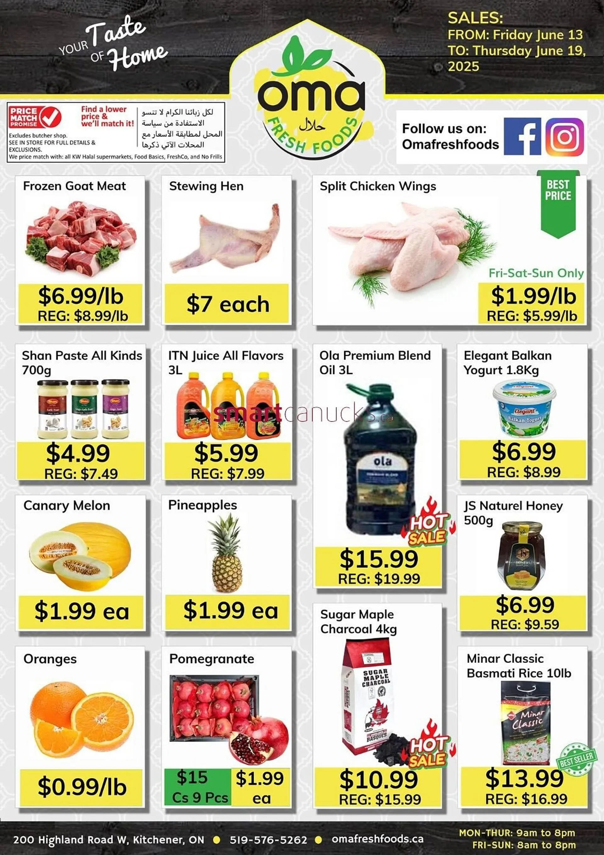 Oma Fresh Foods flyer from June 13 to June 19 2025 - flyer page 1