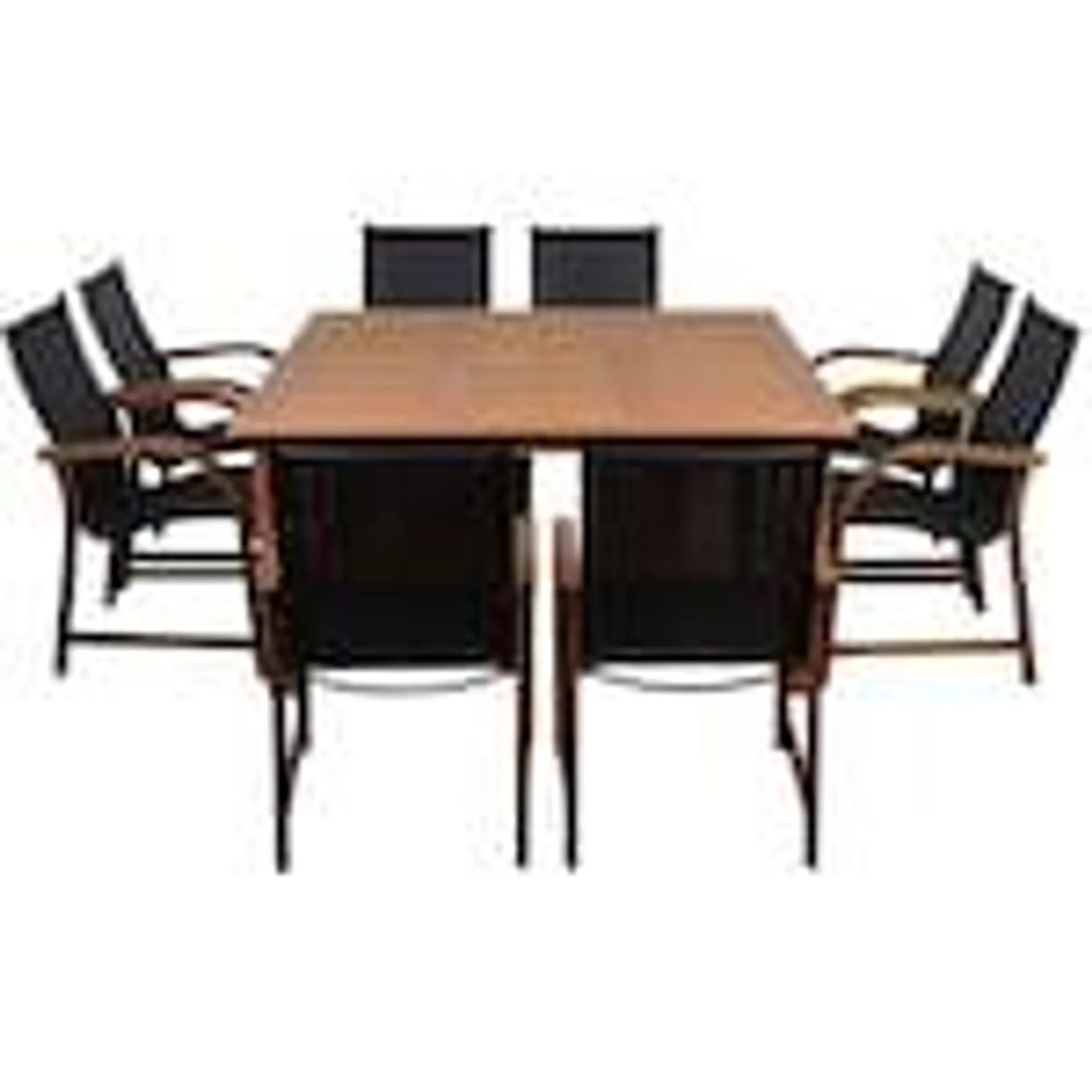 Bahamas Square 9-Piece Eucalyptus Patio Dining Set