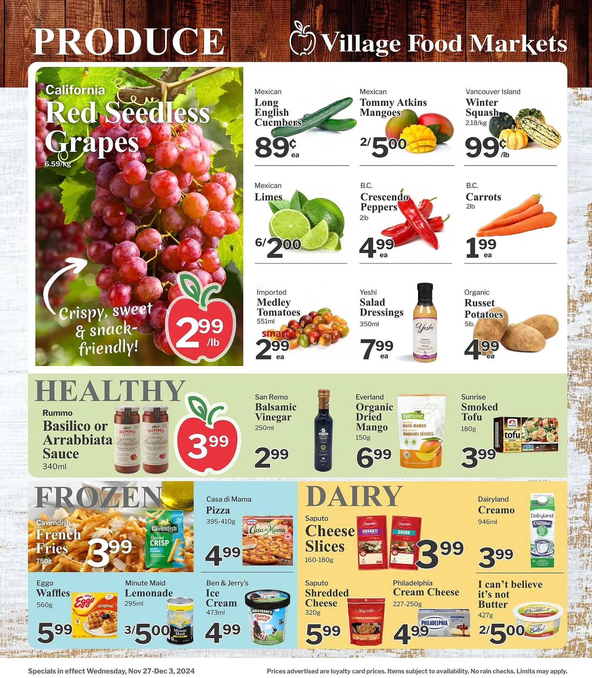 Village Food Markets flyer from November 27 to December 3 2024 - flyer page 3