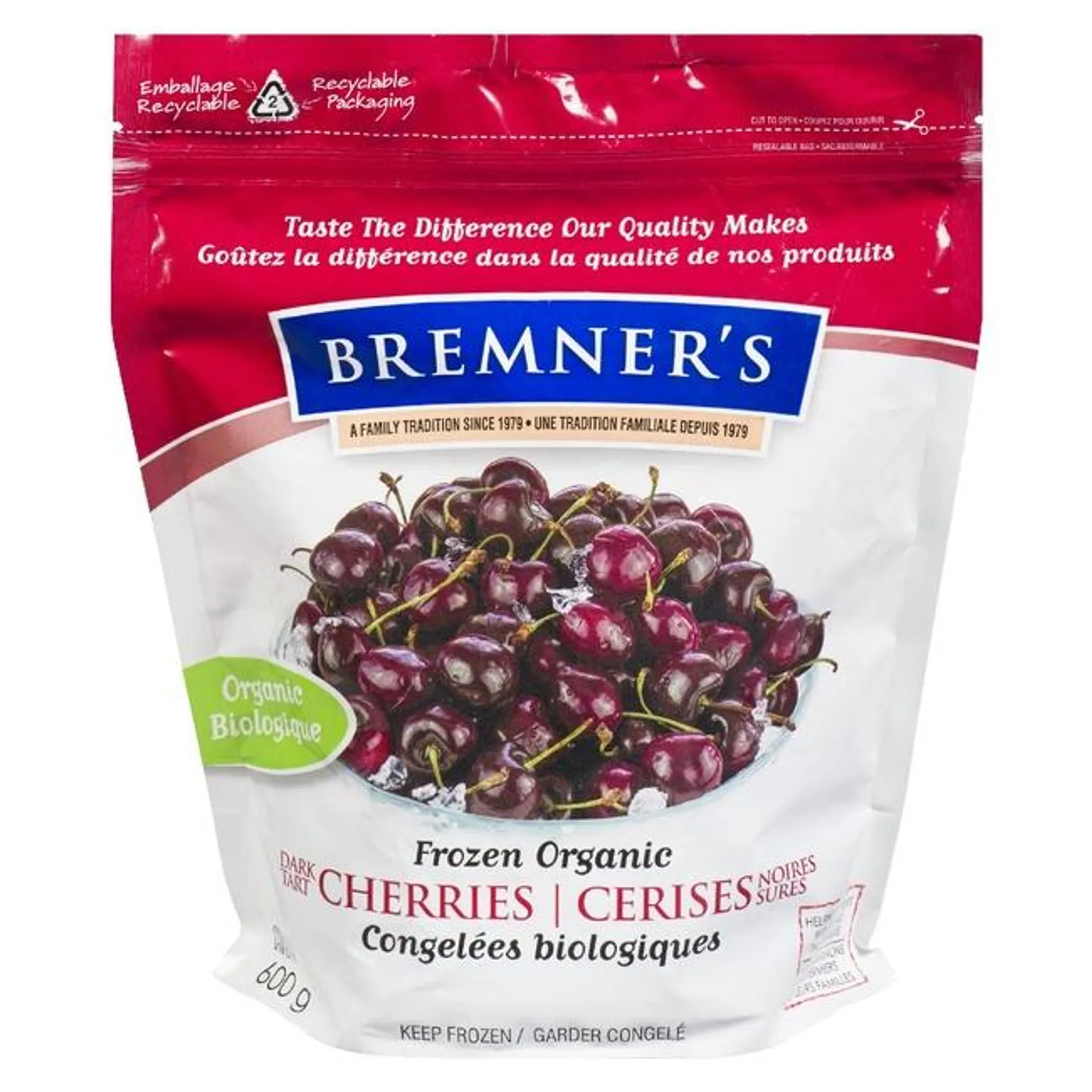 Bremner's - Frozen Organic Dark Cherries