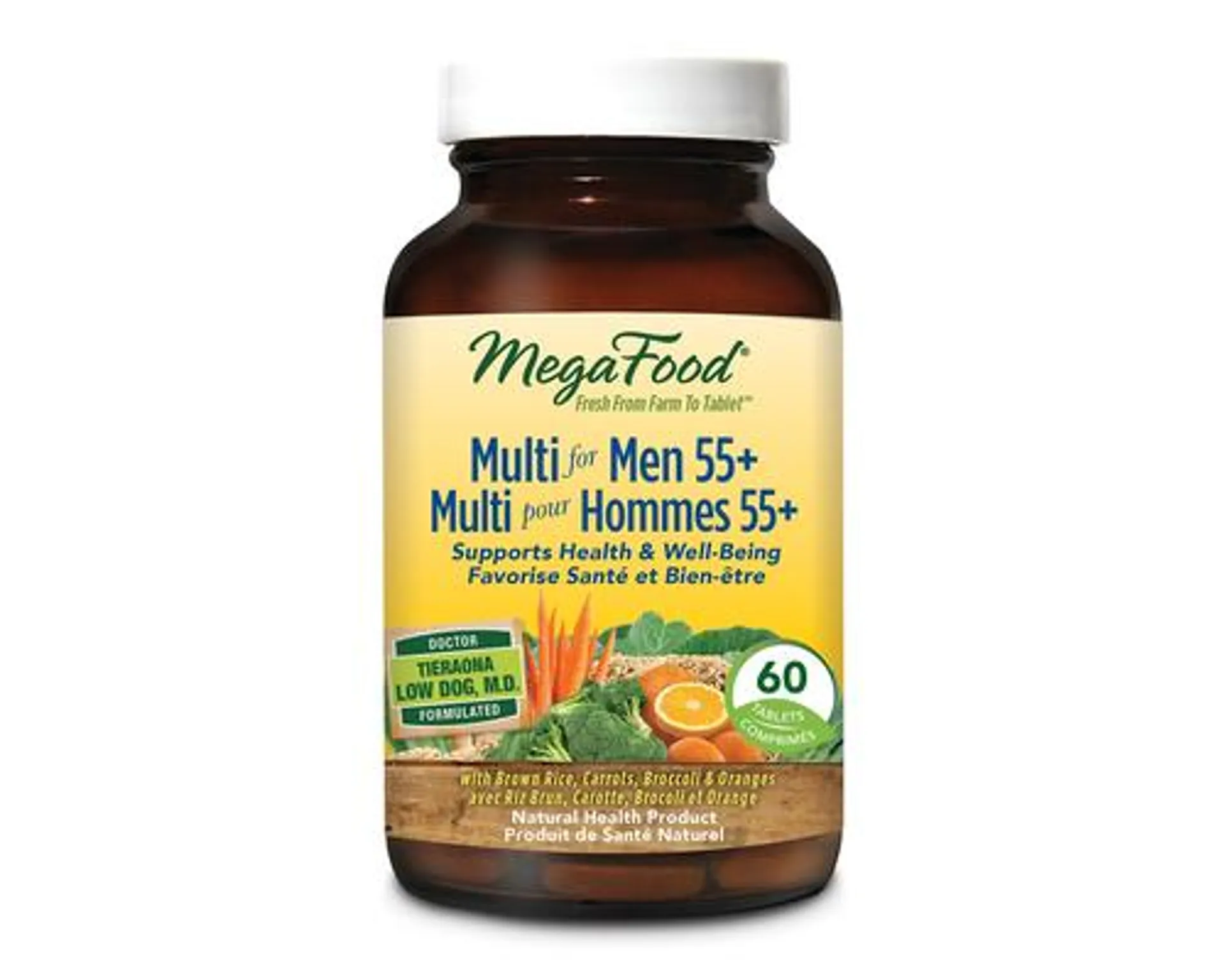 Mega Food Multi For Men 55+ 60 Tablets