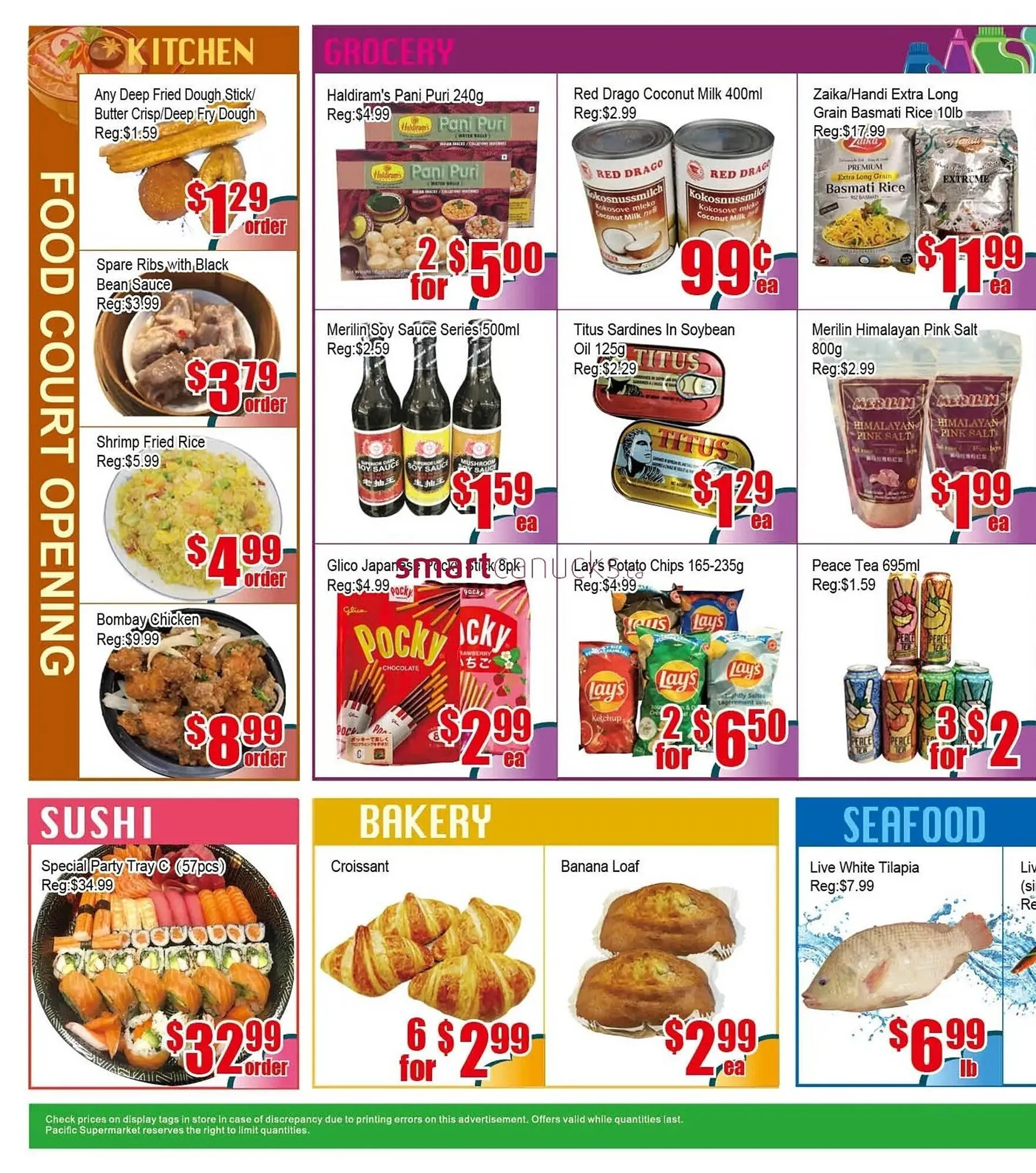 New Pacific Supermarket flyer - 2