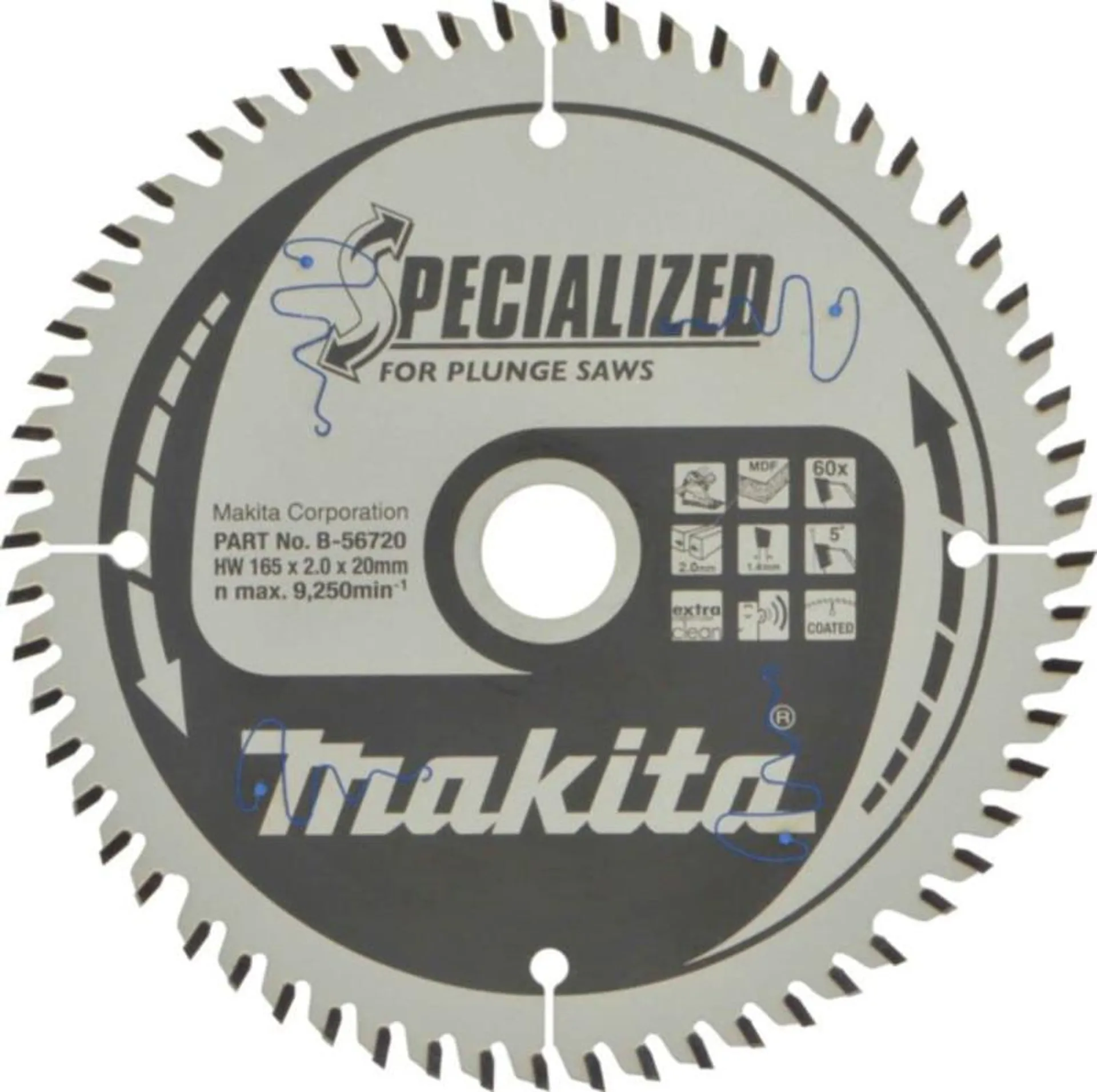 SAW BLADE CT 6 1/2 60T HI ATB MAKITA