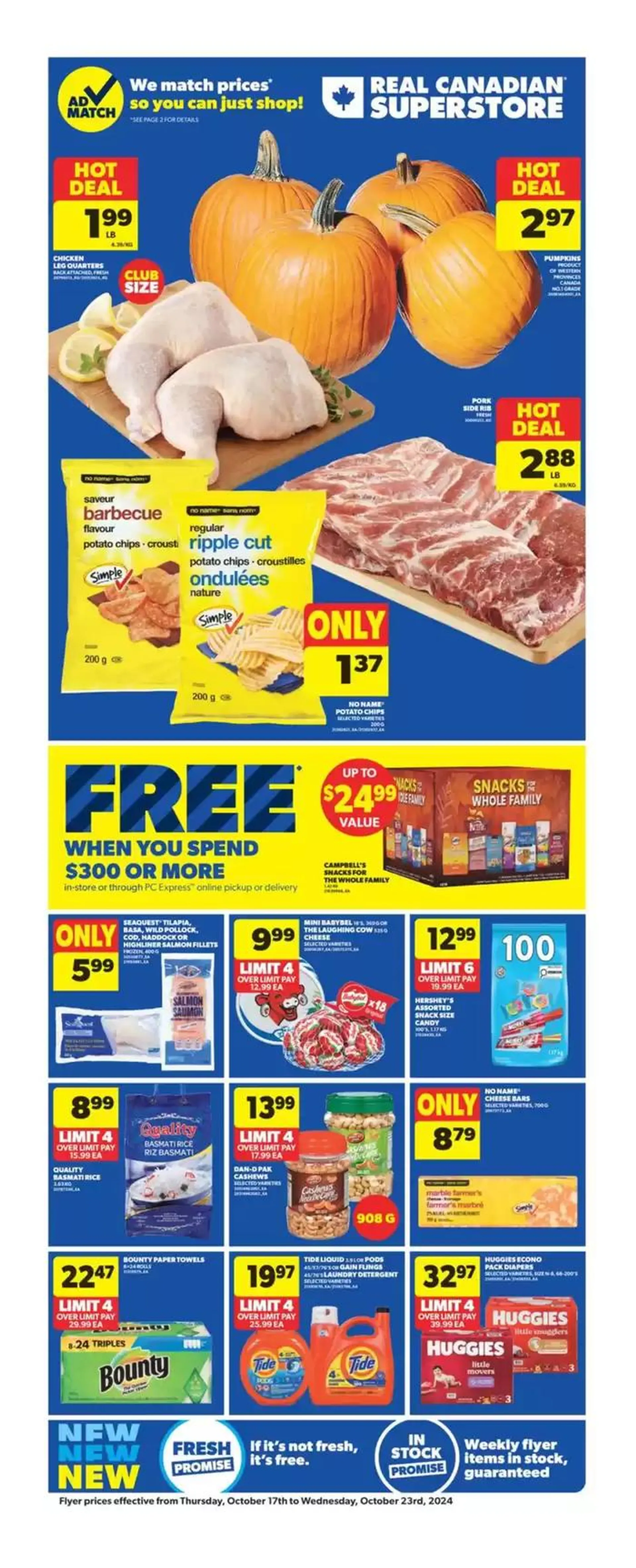 Great offer for bargain hunters from October 17 to October 23 2024 - flyer page 1