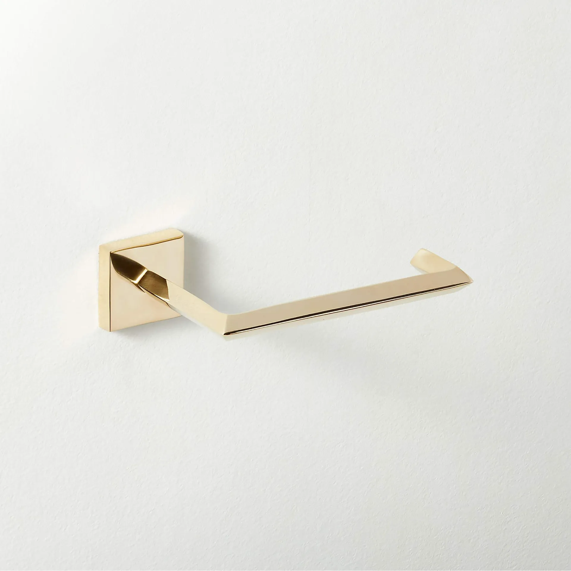 Blaine Unlacquered Brass Wall Mounted Toilet Paper Holder